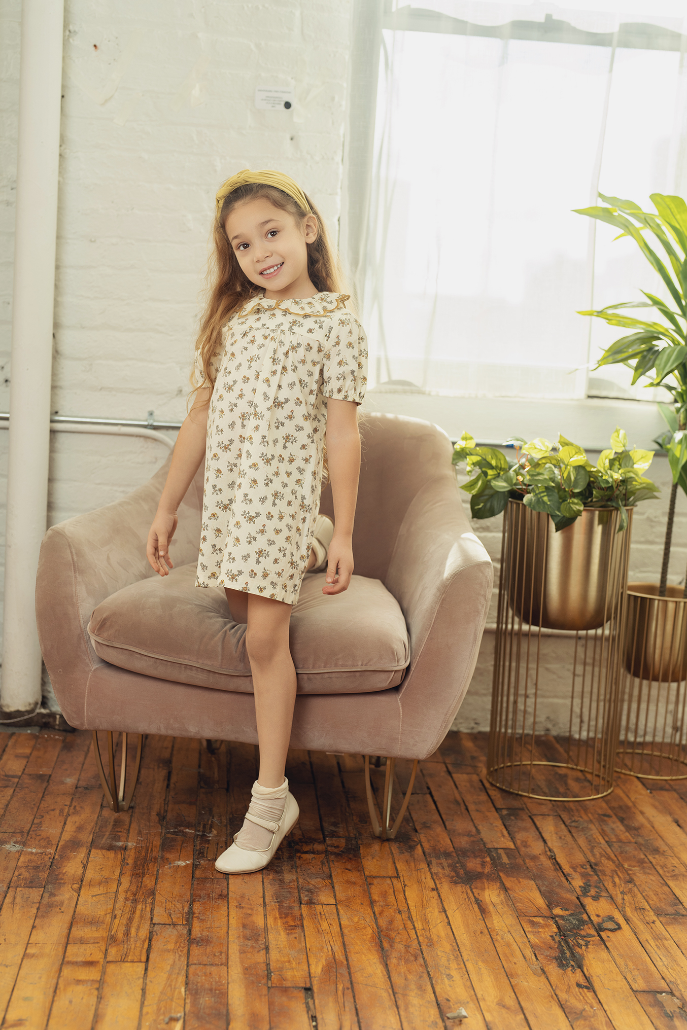 Floral Print Dress in by Space Grey