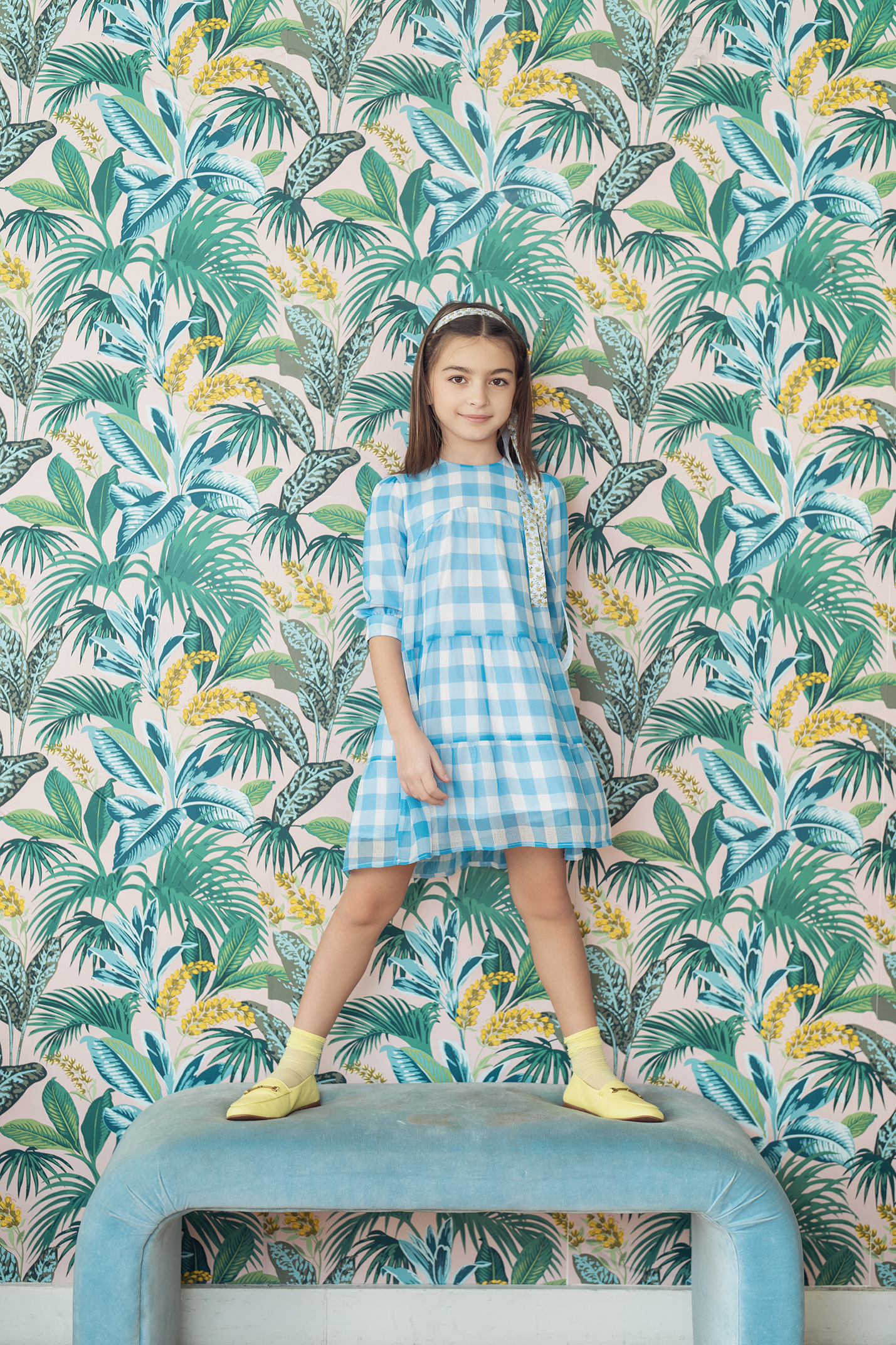 4 Layered Checkerd Dress in by Posie & Pistachio