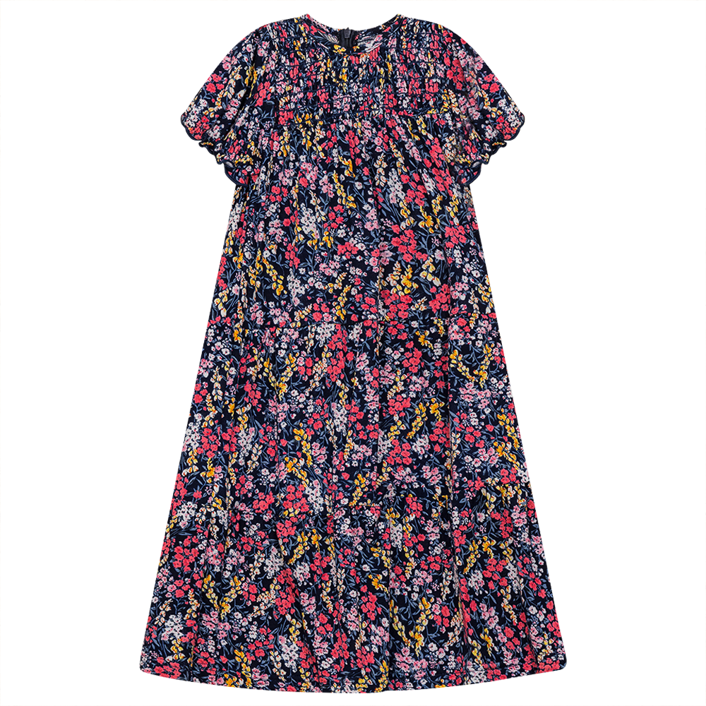 Floral Tiered Dress in Navy Floral by Seal