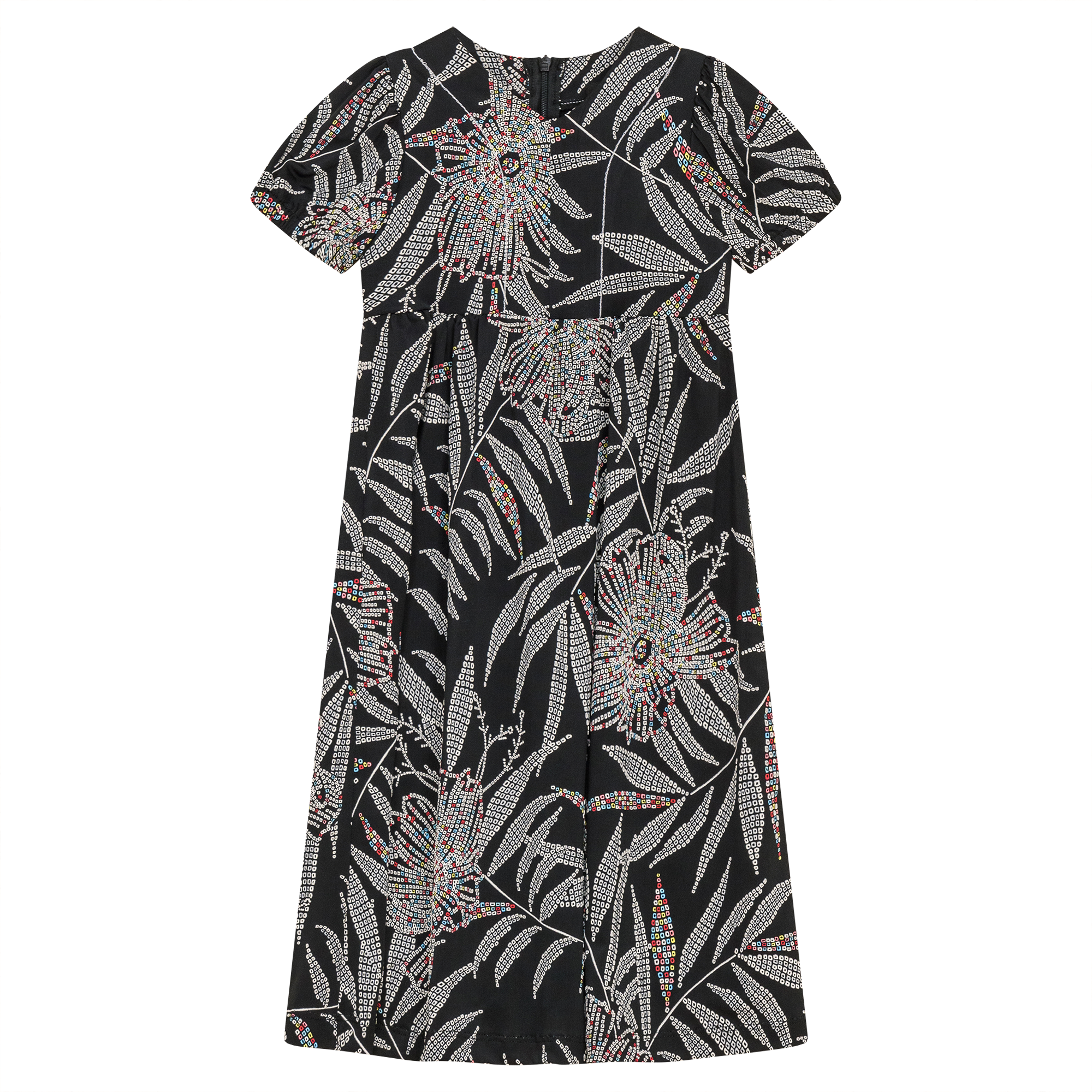 Floral Print Dress in Black Doted Floral by Seal
