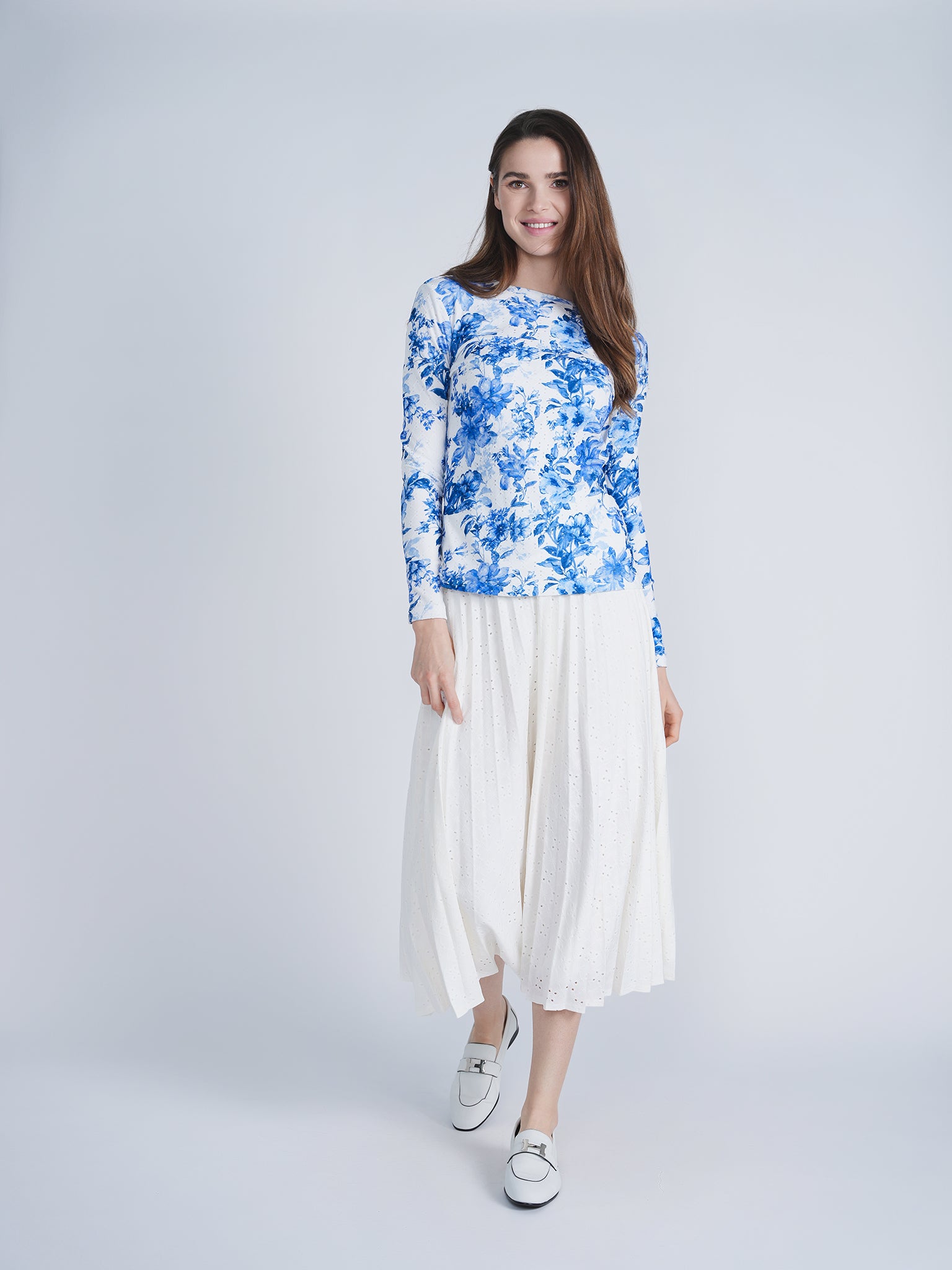 Pleated Skirt in by Ginger