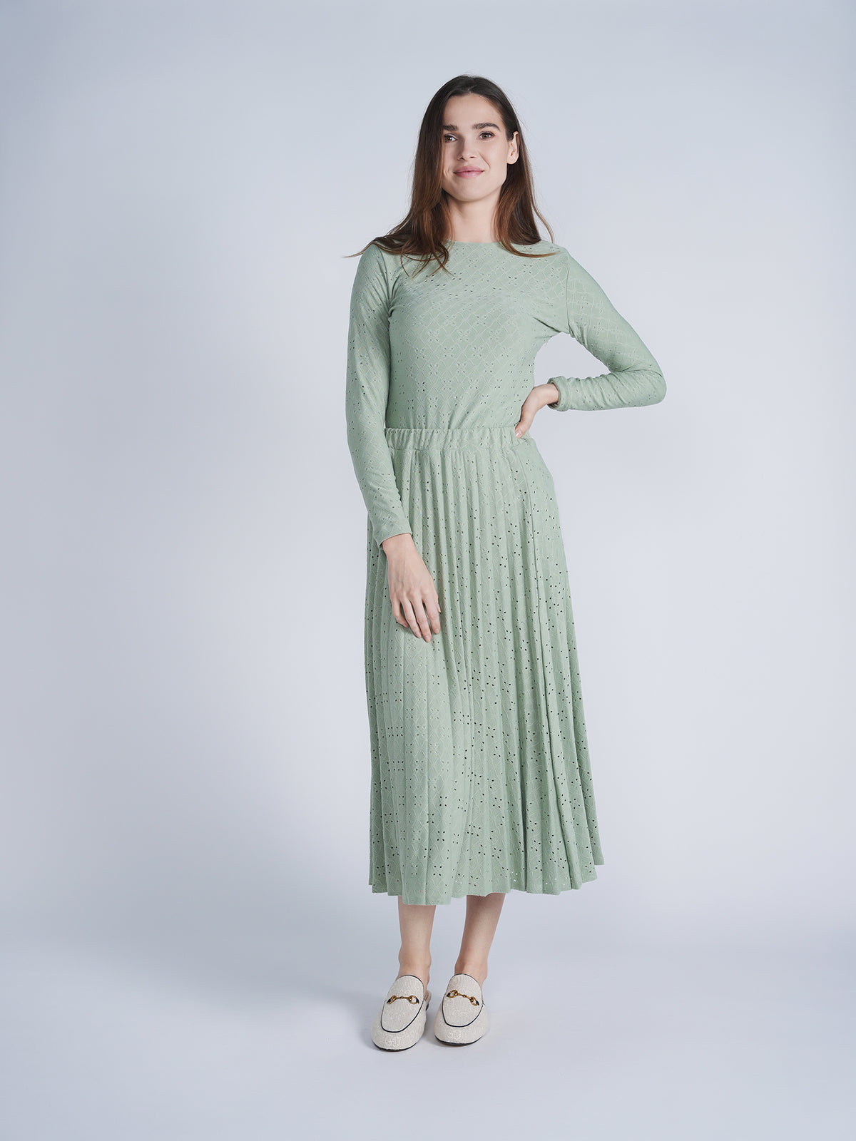 Pleated Skirt in by Ginger