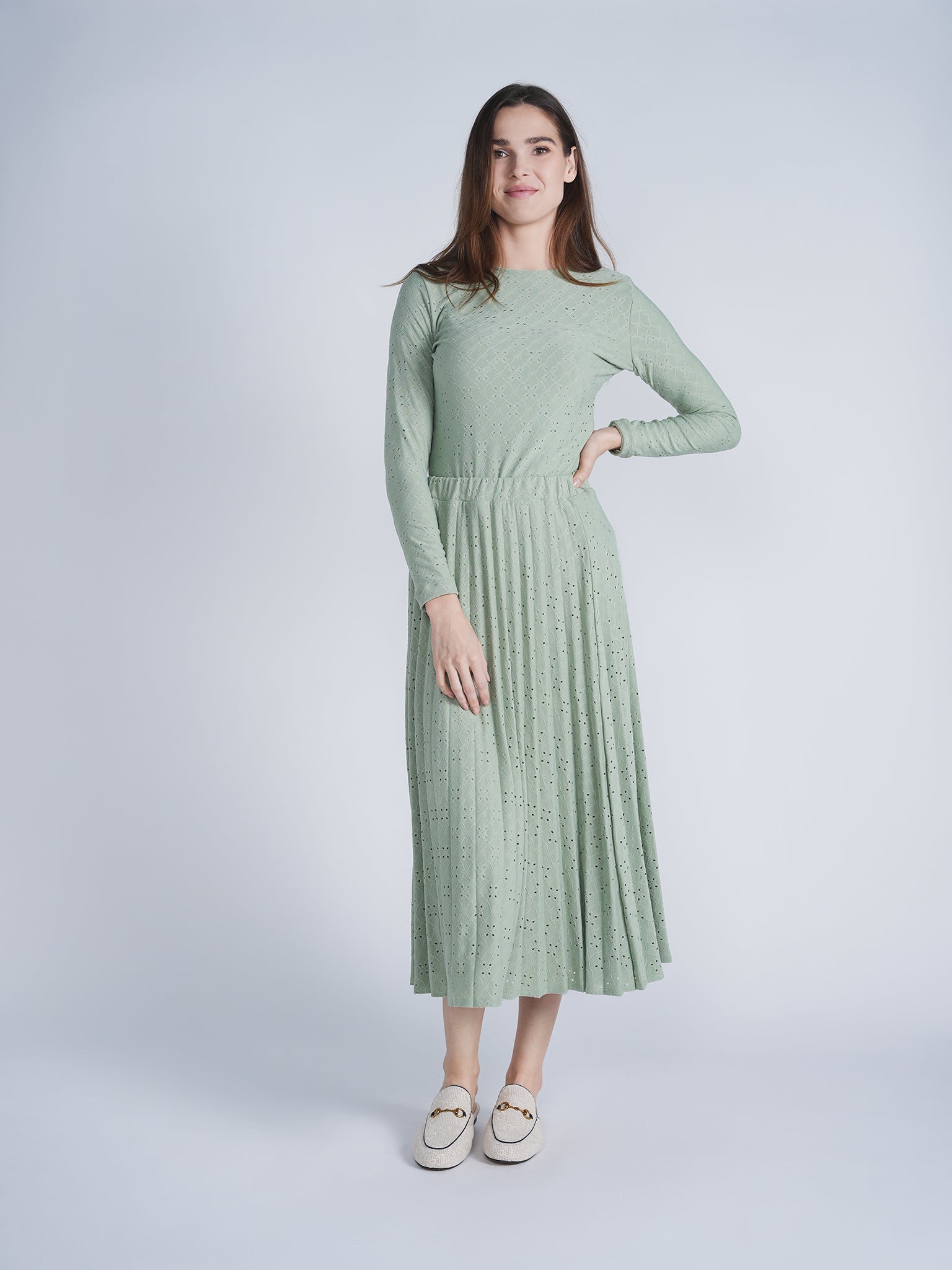 Pleated Skirt in by Ginger