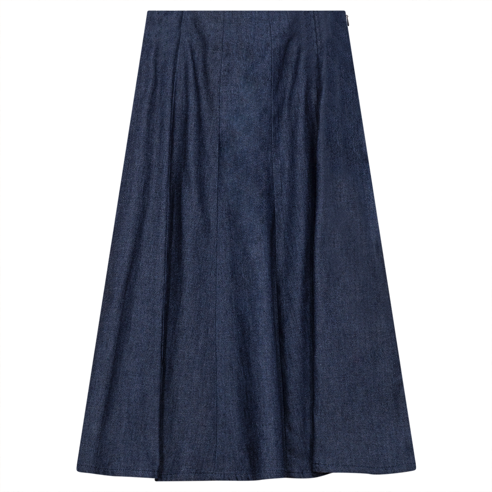 Paneled Skirt Dark Denim Ladies Skirt by {{ product_vemdor}}