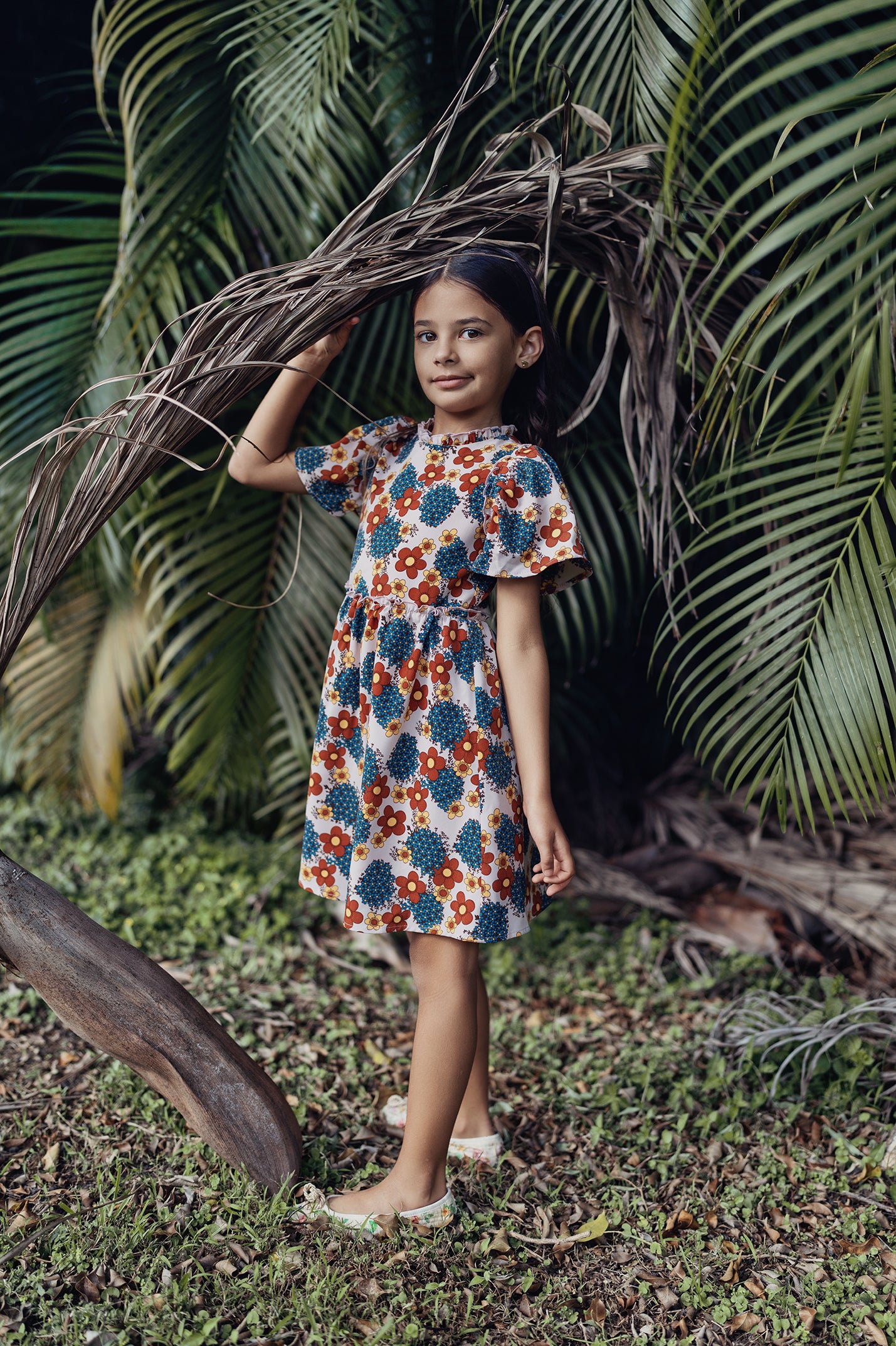 Floral Ruffled Dress in by The Umbrella Academy