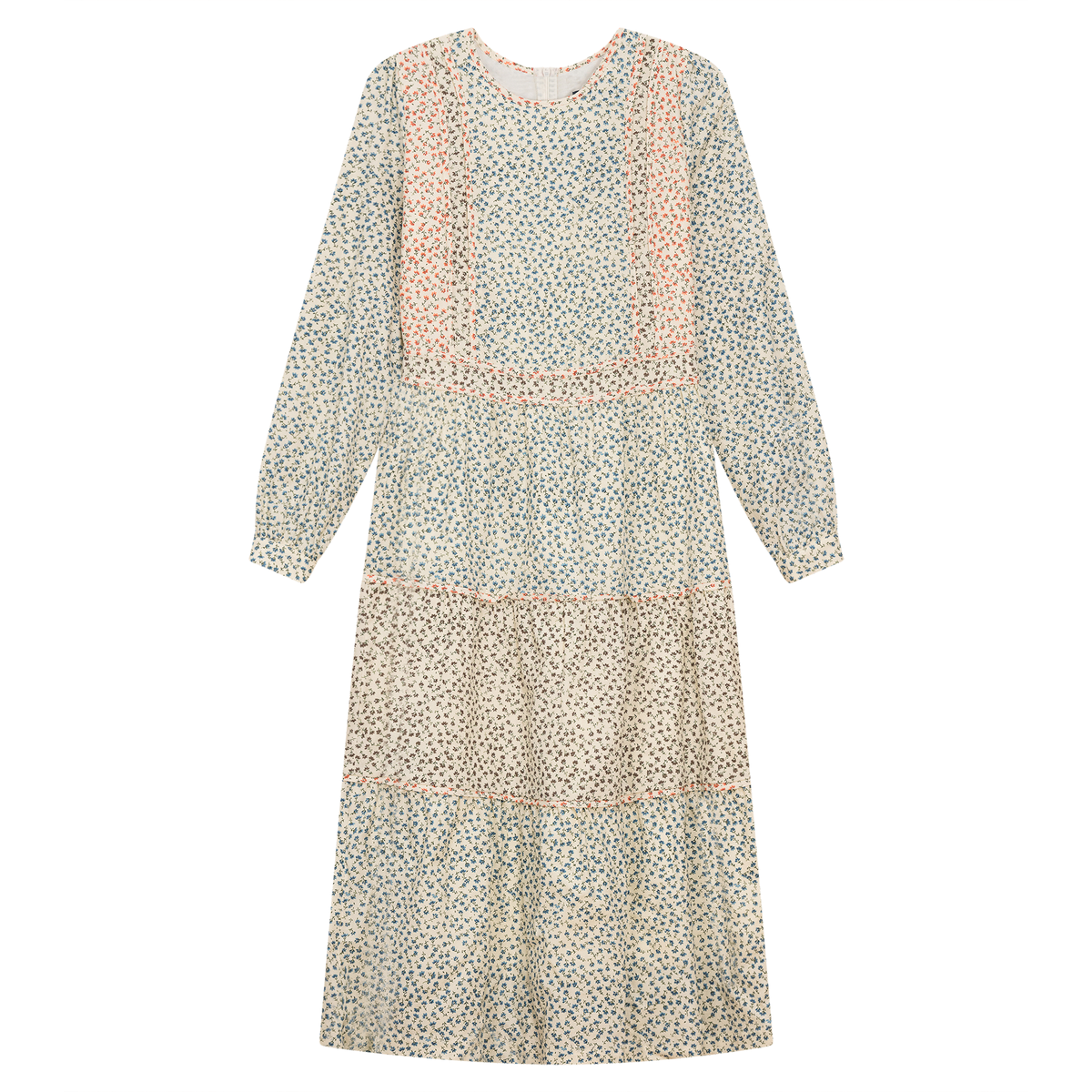 Floral Tiered Dress in Multi Floral by Noni
