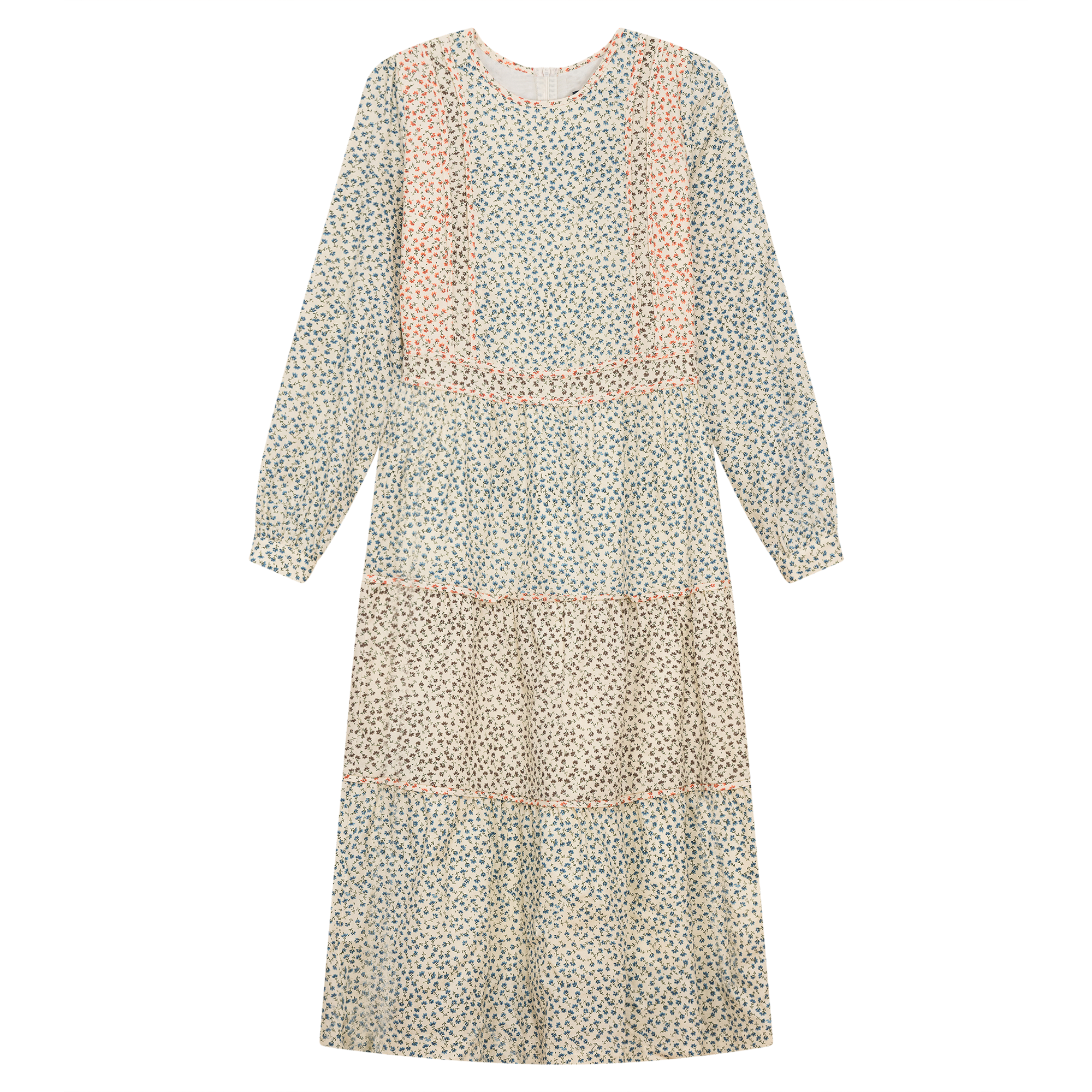 Floral Tiered Dress in Multi Floral by Noni