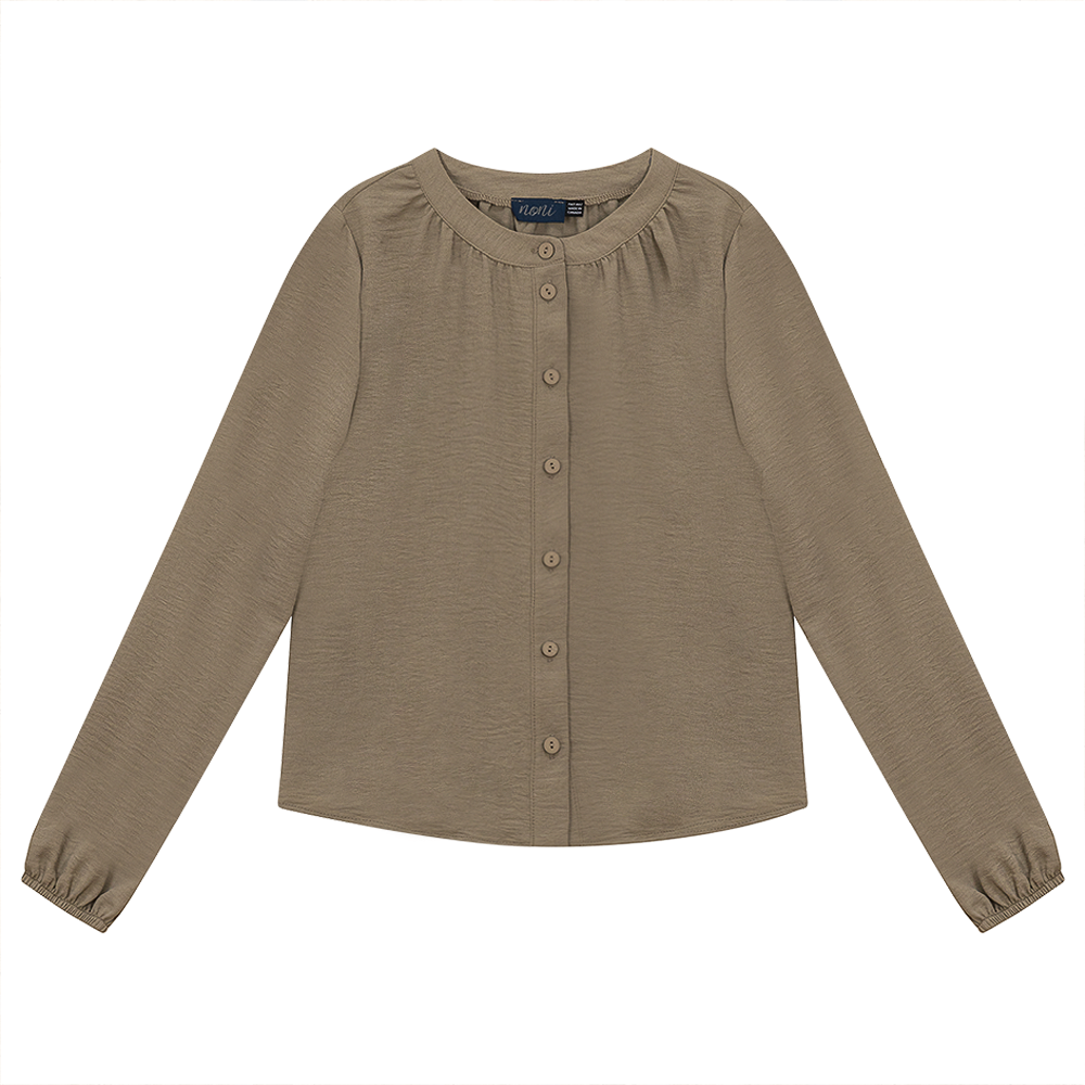 Bubble Blouse in Beige by Noni