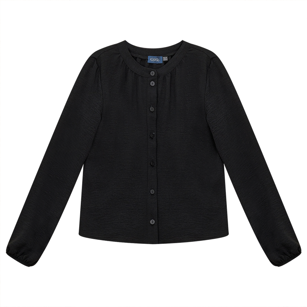 Bubble Blouse in Black by Noni