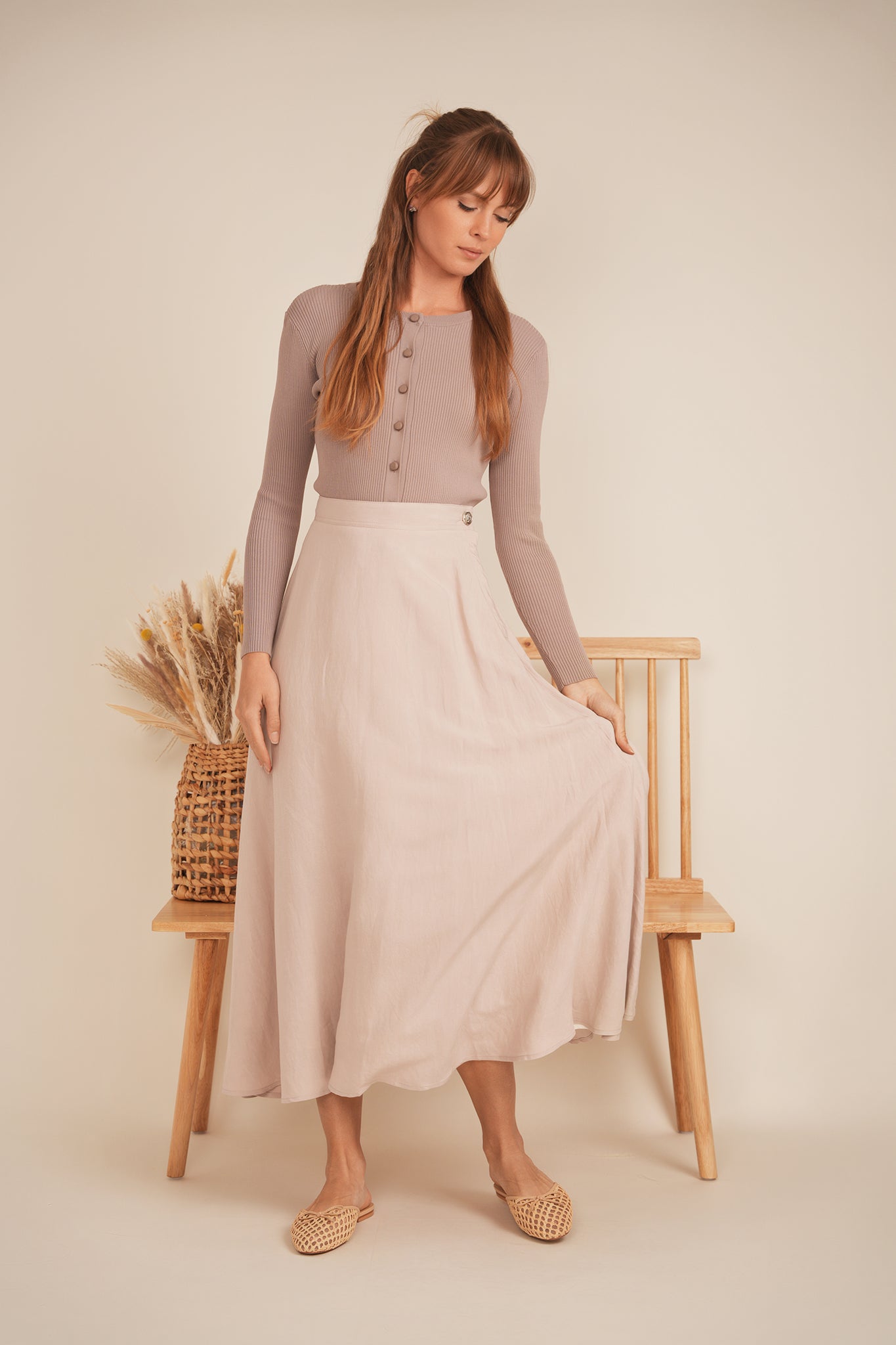 Paneled Skirt in by Maxmrkt