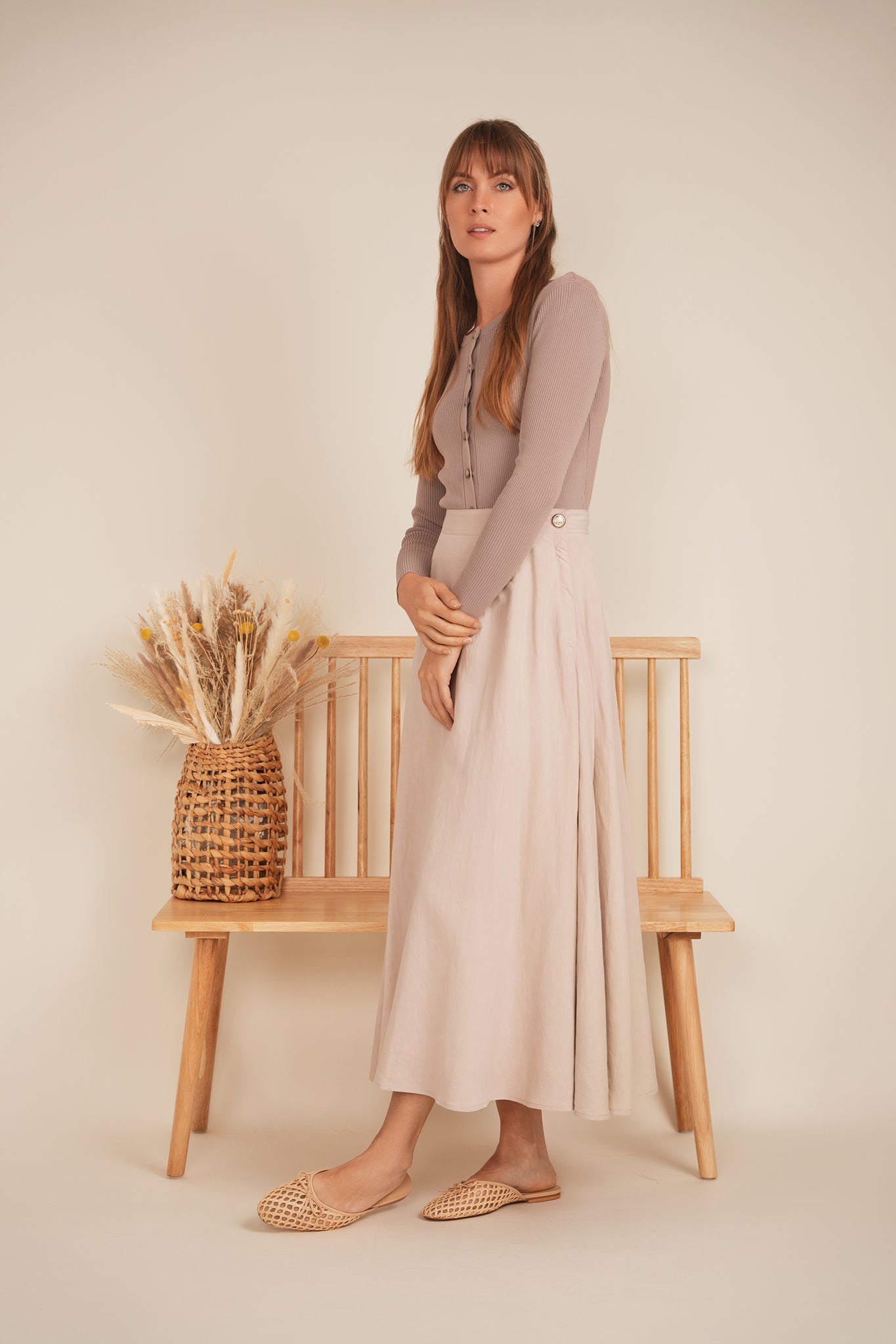 Paneled Skirt in by Maxmrkt