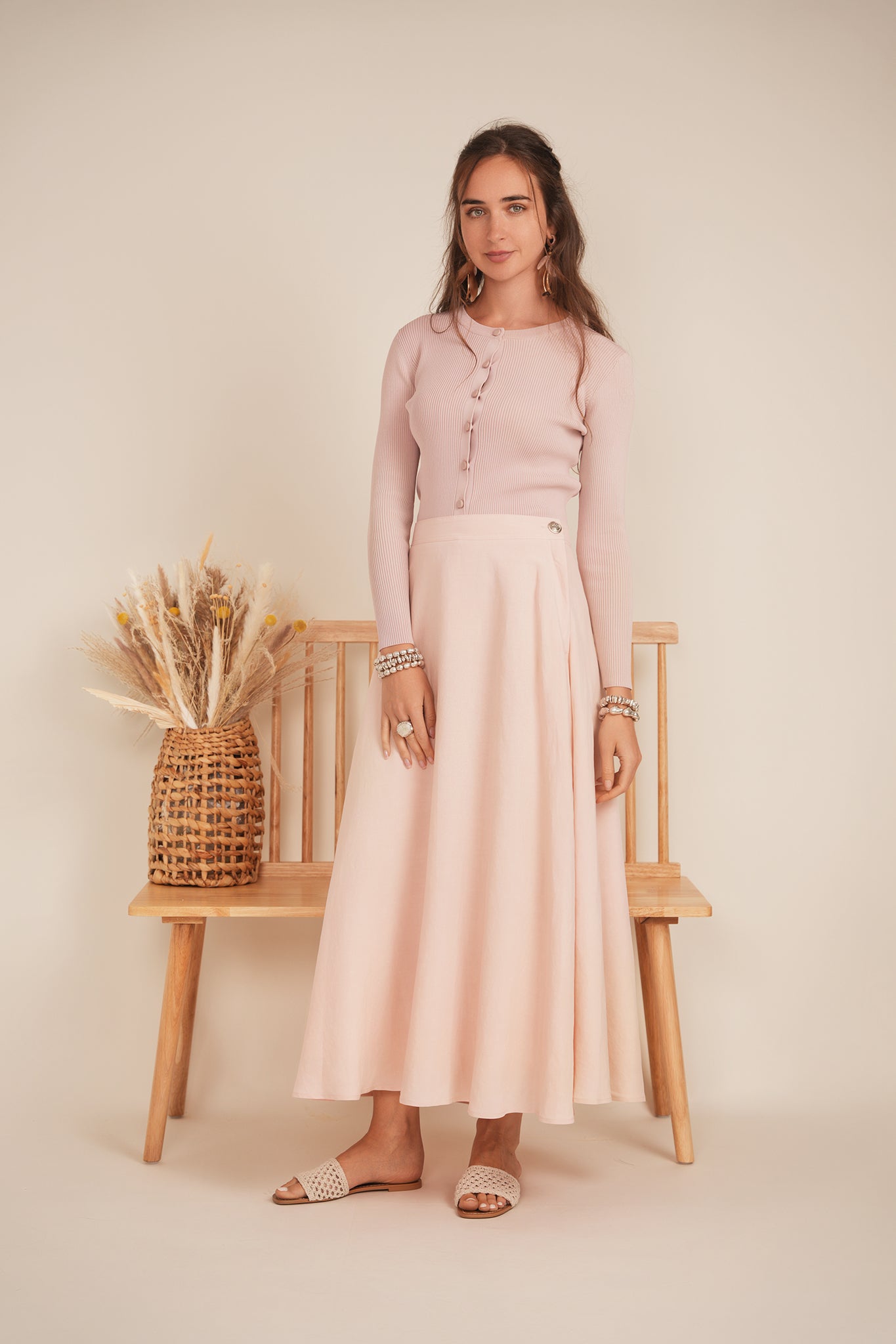 Paneled Skirt in by Maxmrkt