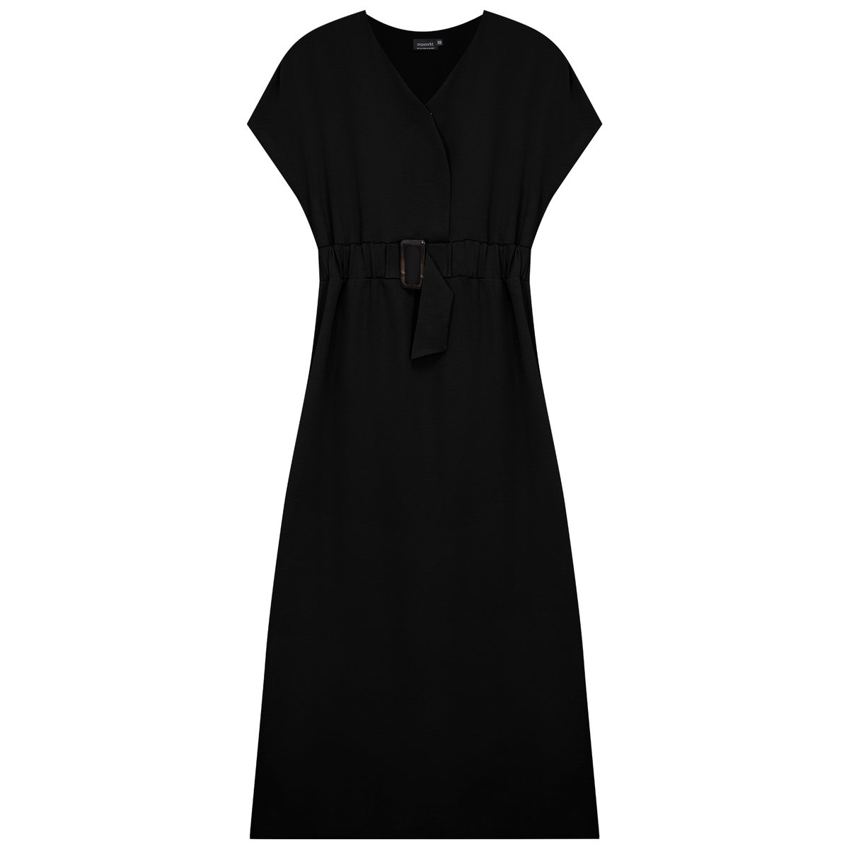 Raglan Midi Dress in Black by Maxmrkt