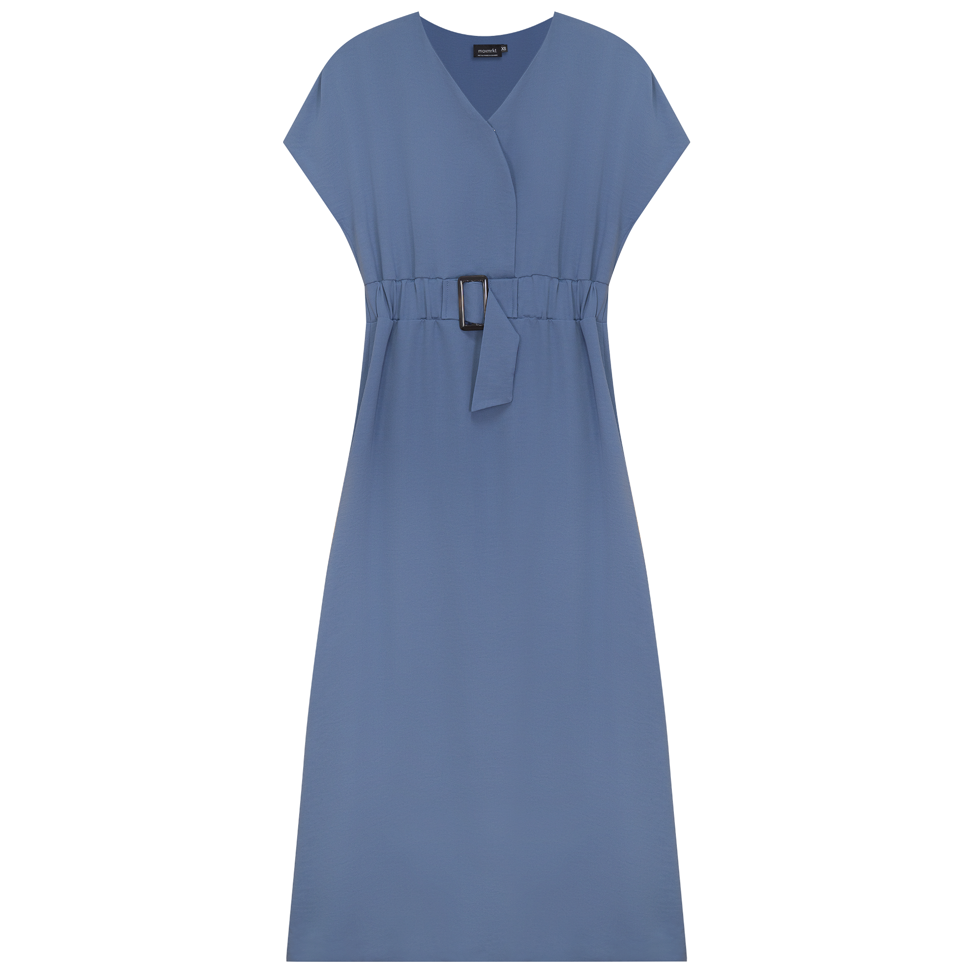 Raglan Midi Dress in Blue by Maxmrkt