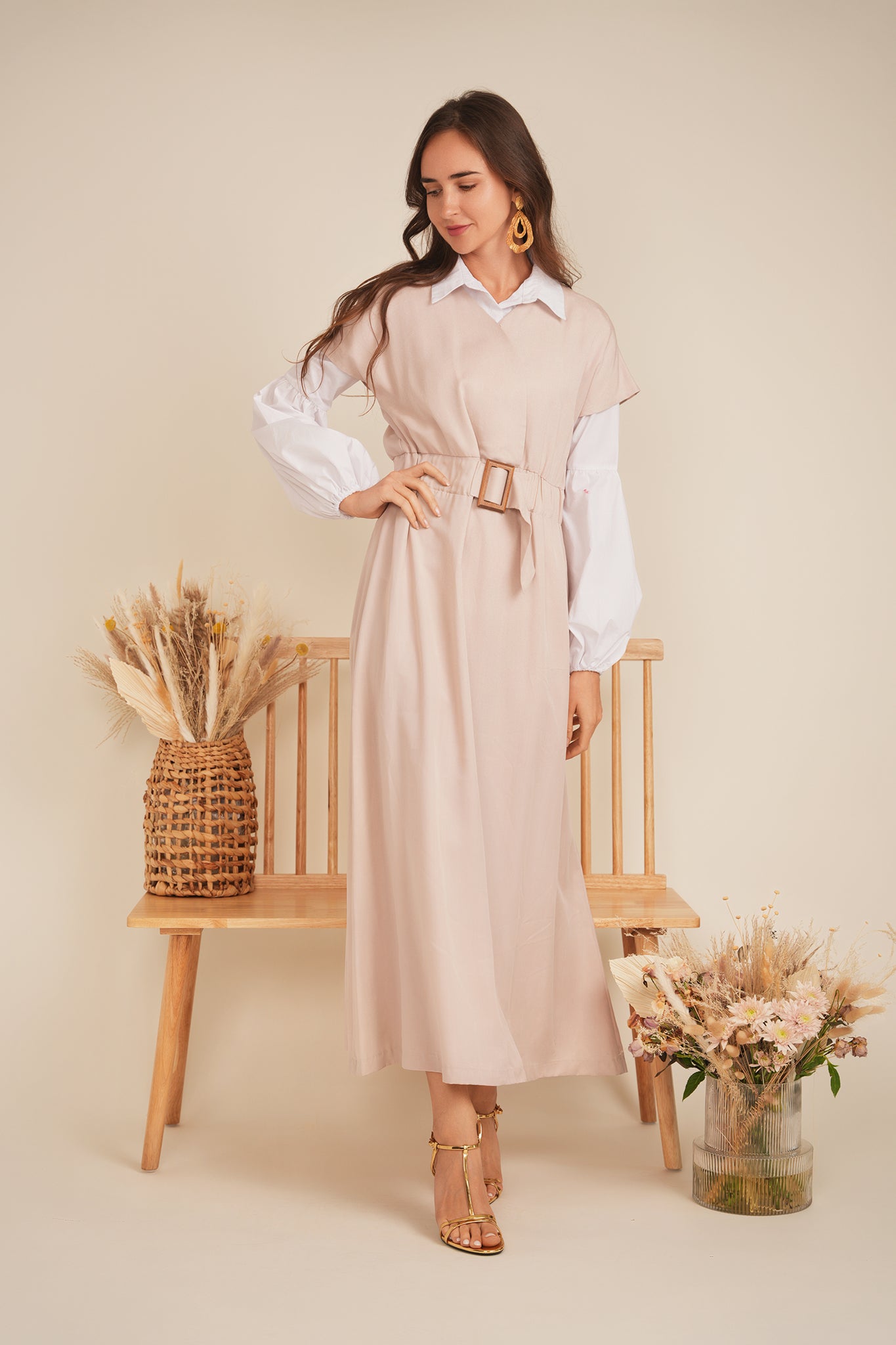 Raglan Midi Dress in by Maxmrkt