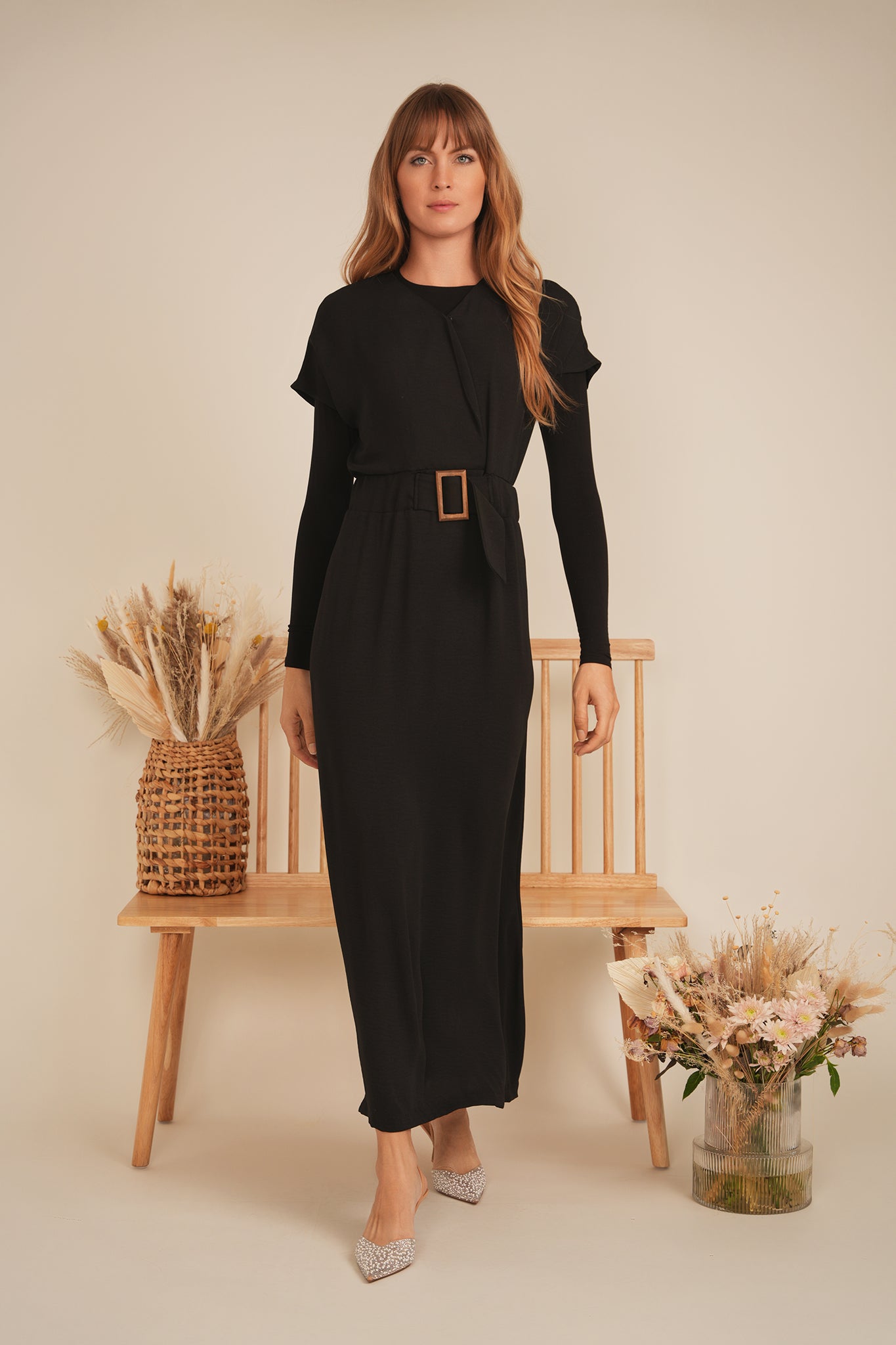 Raglan Midi Dress in by Maxmrkt