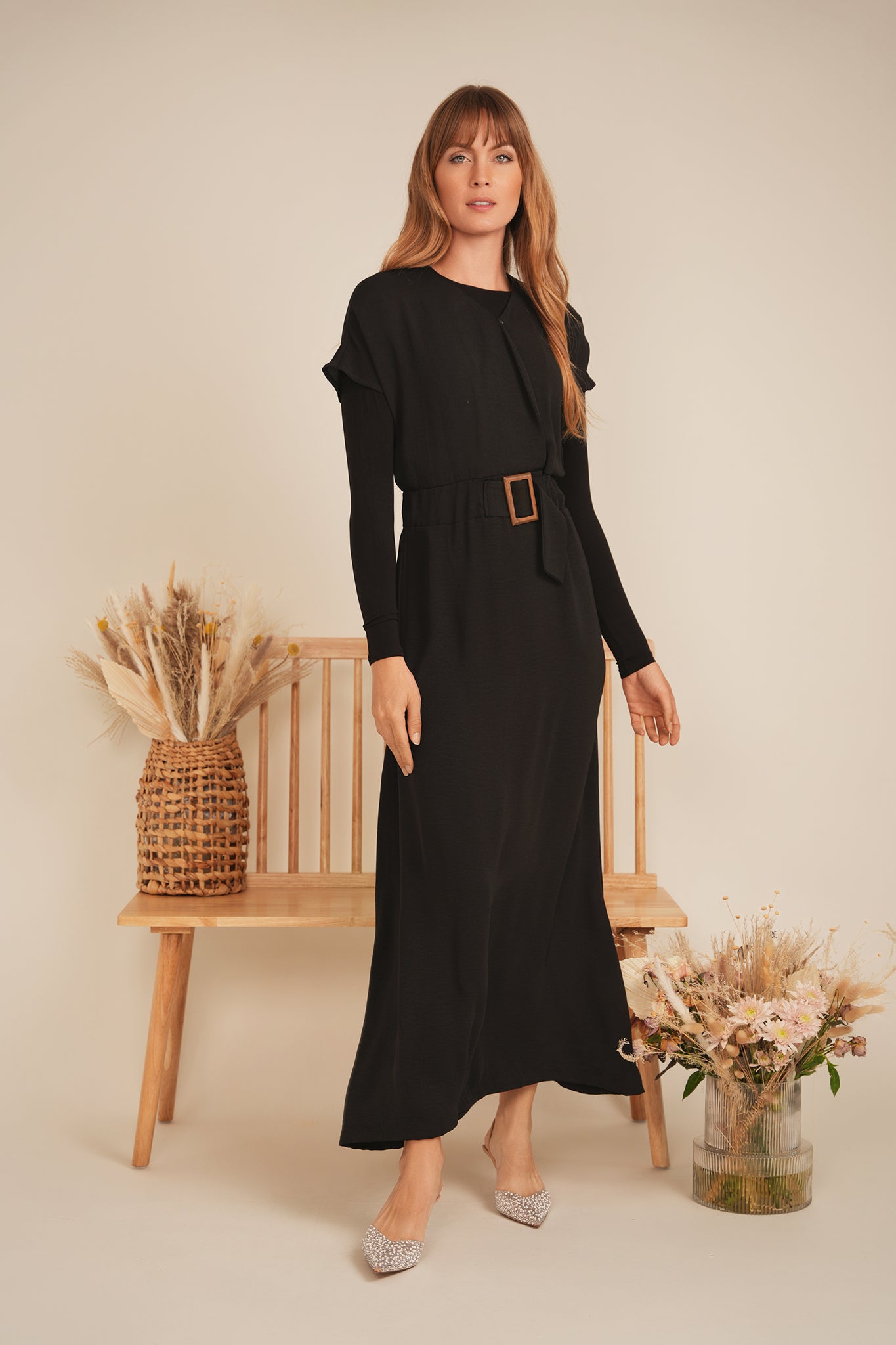 Raglan Midi Dress in by Maxmrkt
