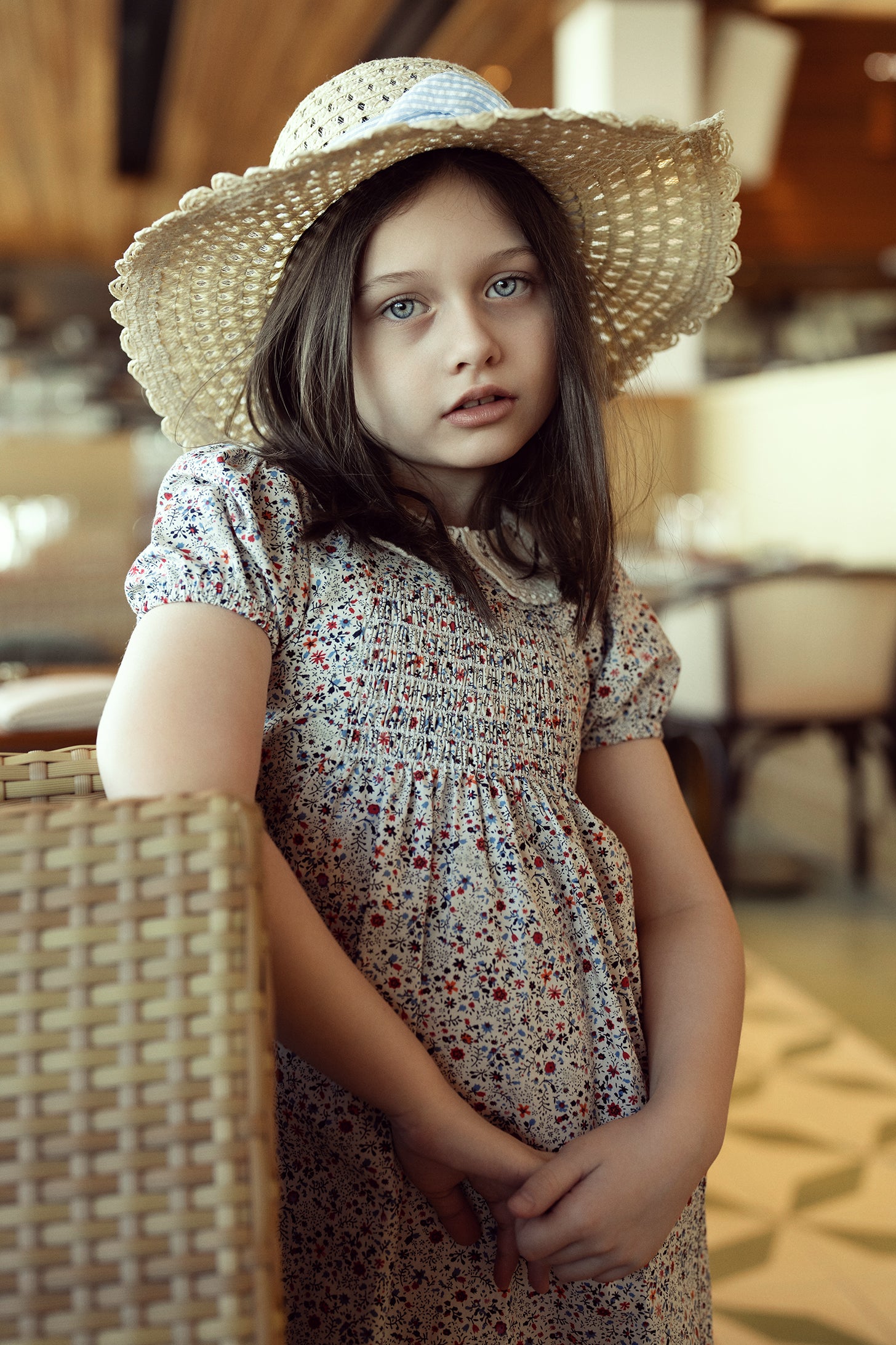 Tone on Tone Floral Dress in by Clô