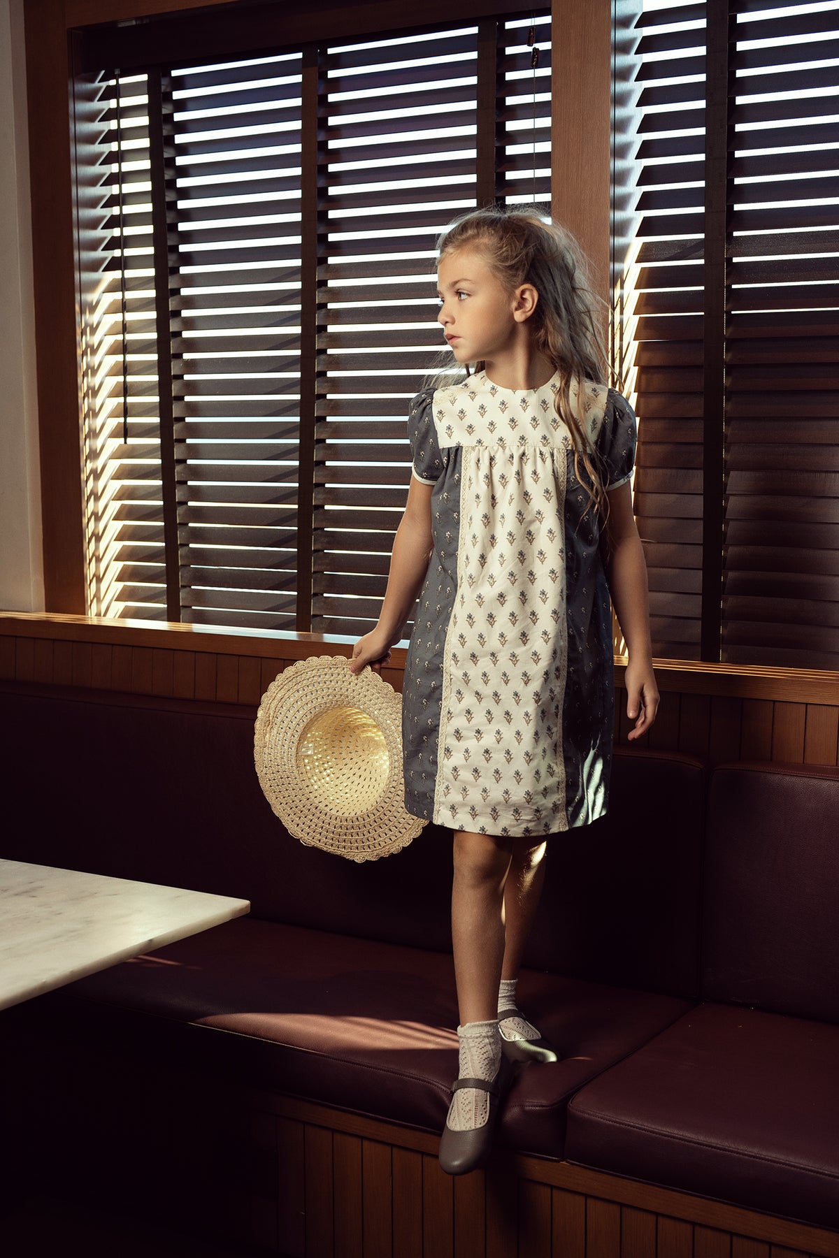 Floral Printed Lace Dress in by Posie & Pistachio
