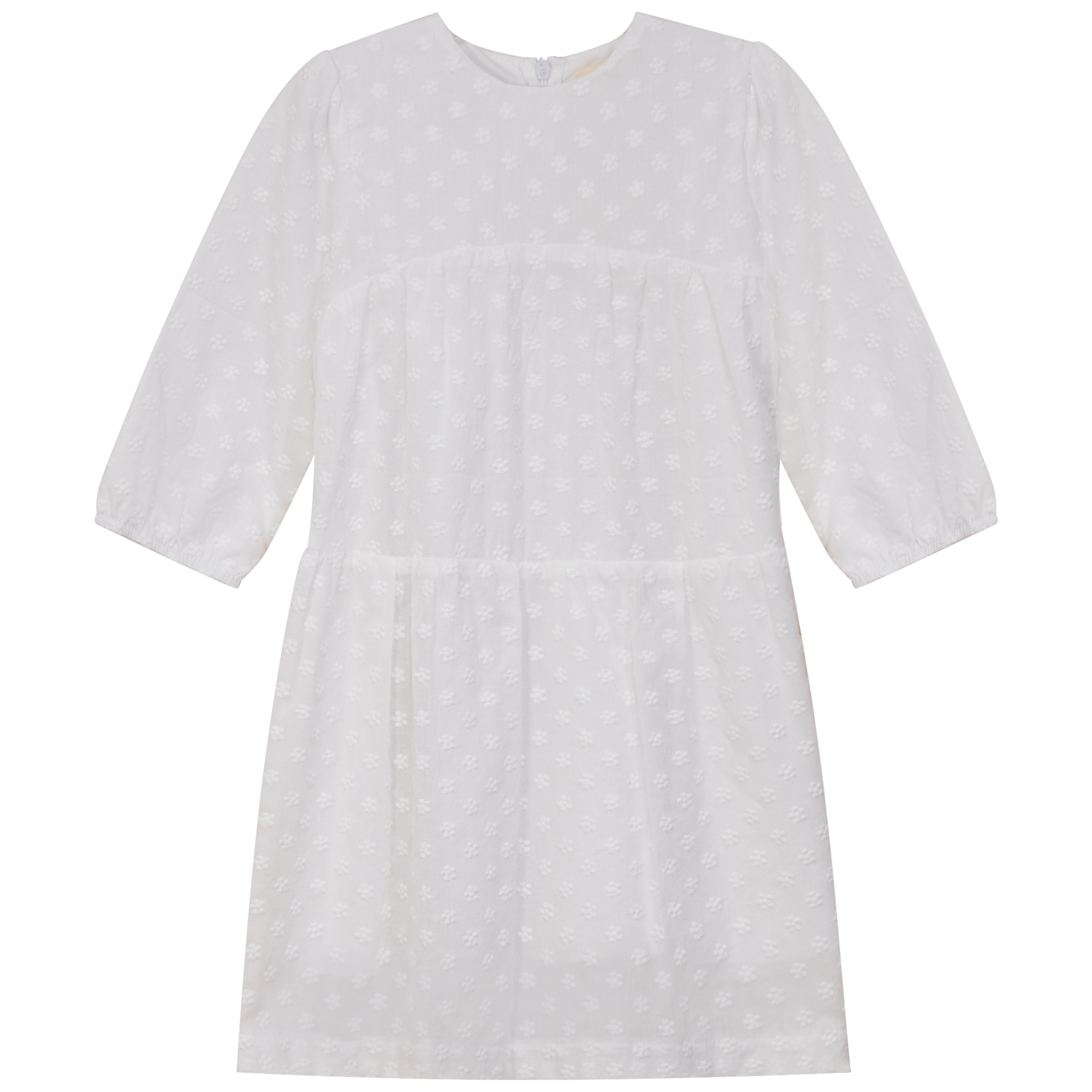 Tiered Dress in White by Apricot