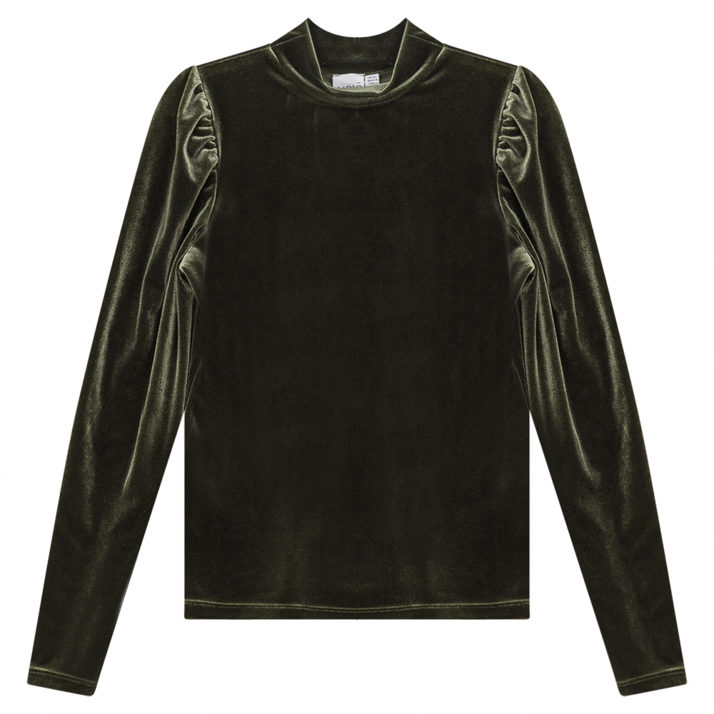 Top with Puffy Shoulders in Olive by Note