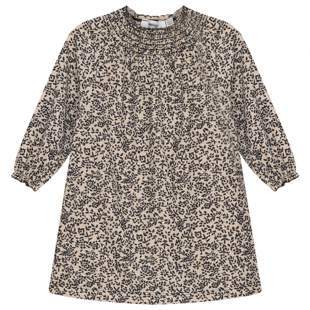 Dress with Smocking Collar in Black Cream by The Umbrella Academy