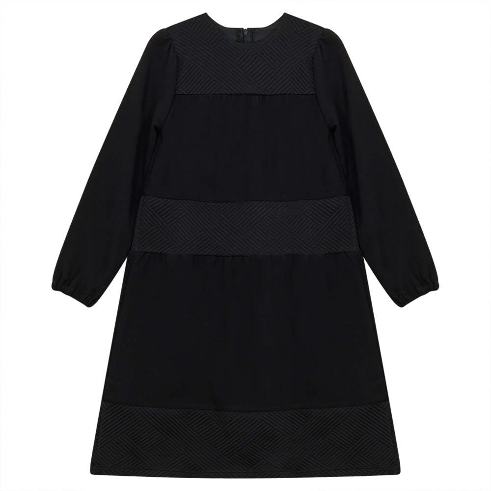 Tiered Dress in Black by Imagine