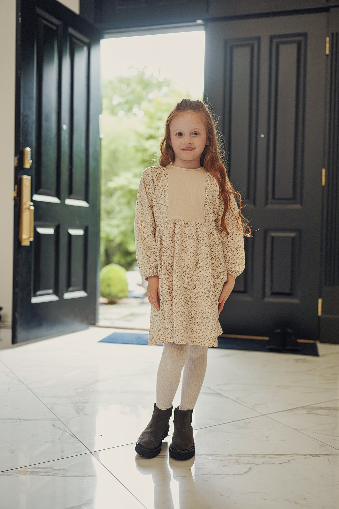 Dress with Insert at Top in by Slice