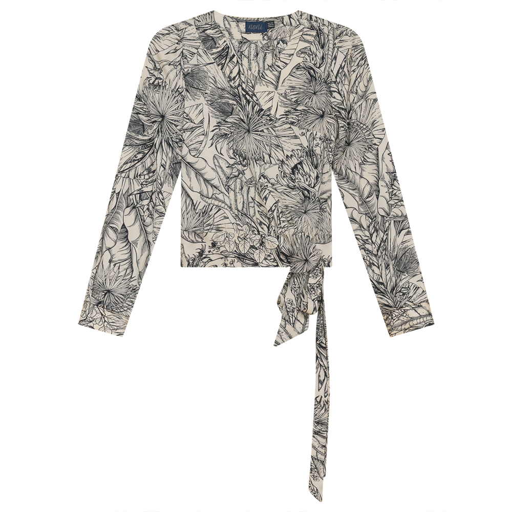 Wrap Blouse in by Noni