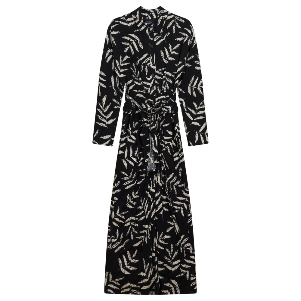 Leaf Print Dress in Leaf Print by Noni