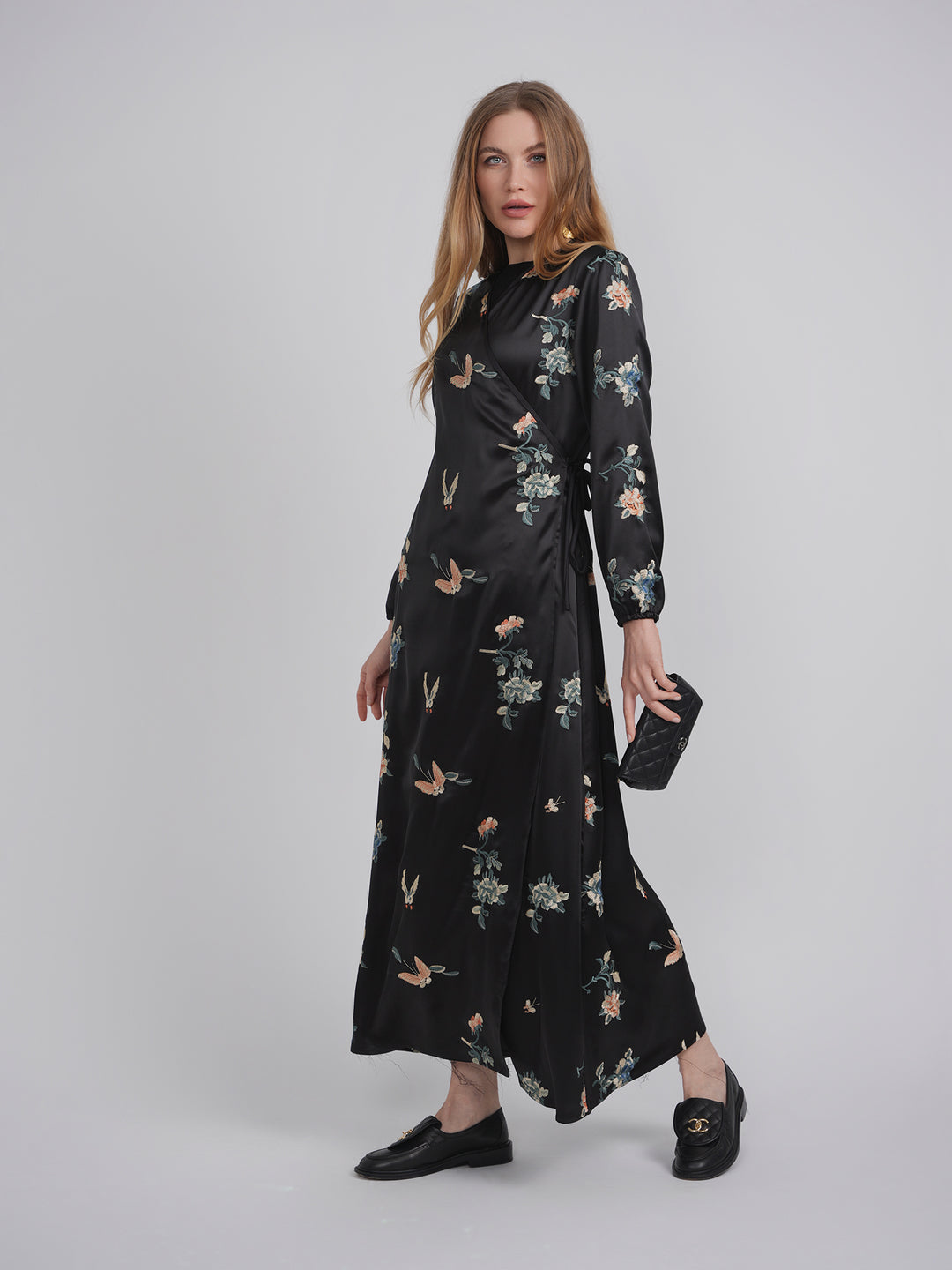 Floral Printed Wrap Dress Ladies Dress by {{ product_vemdor}}