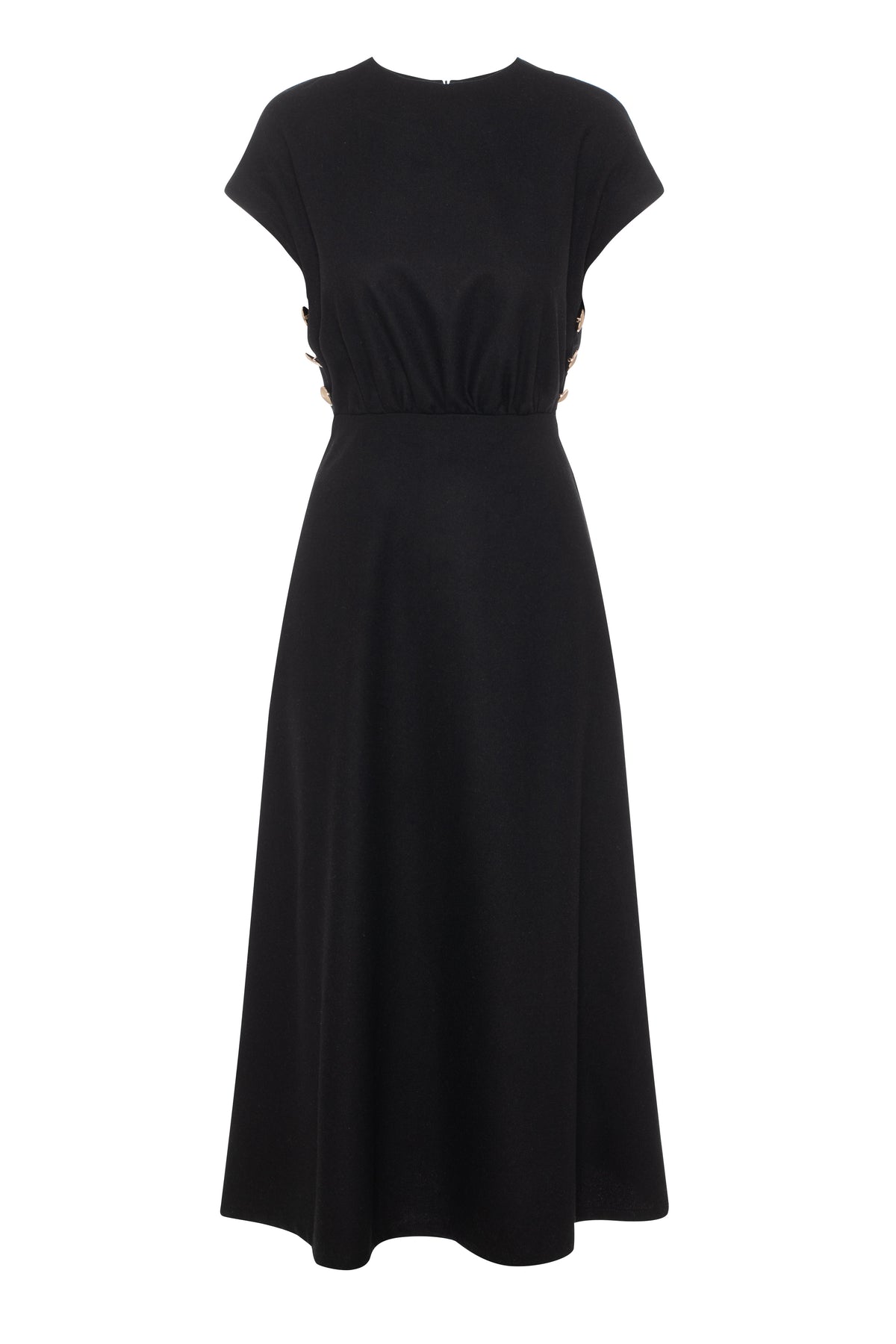 Buttoned Jumper in Black by Rouge Pur Couture