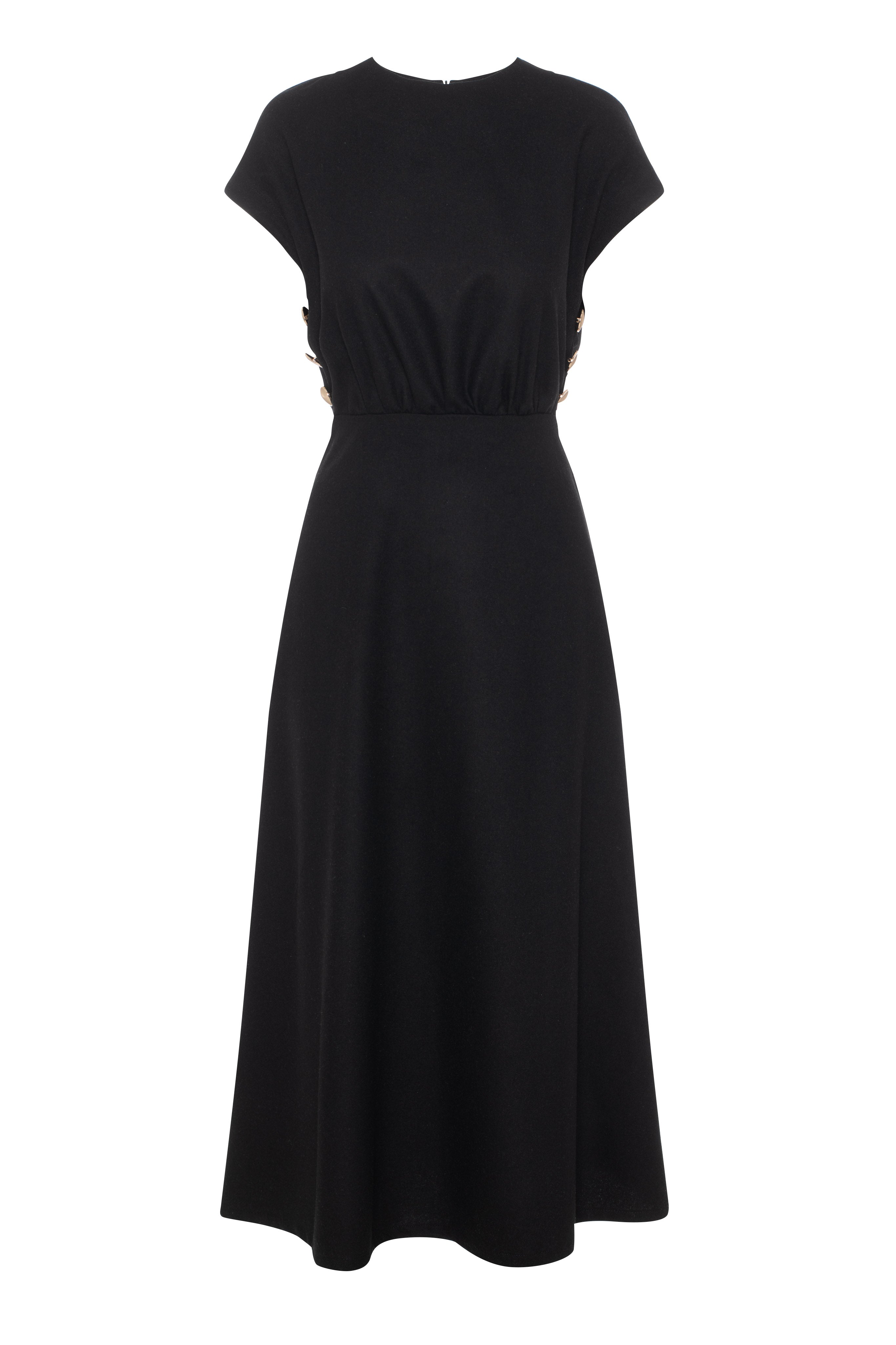 Buttoned Jumper in Black by Rouge Pur Couture