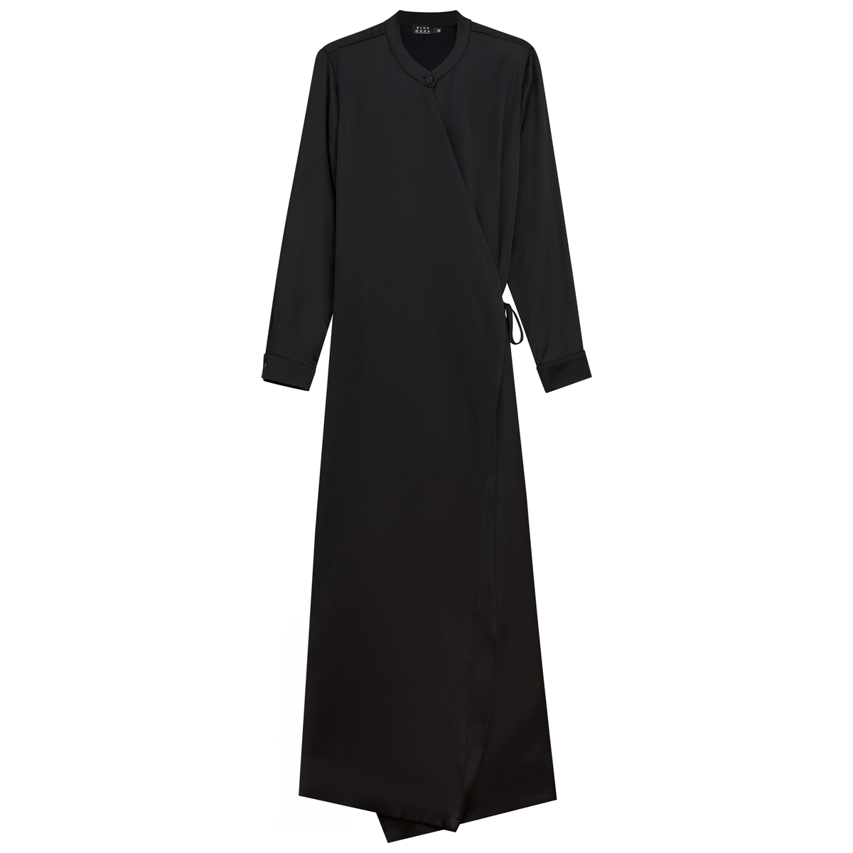 Silk Wrap Dress in Black by Blue Moon