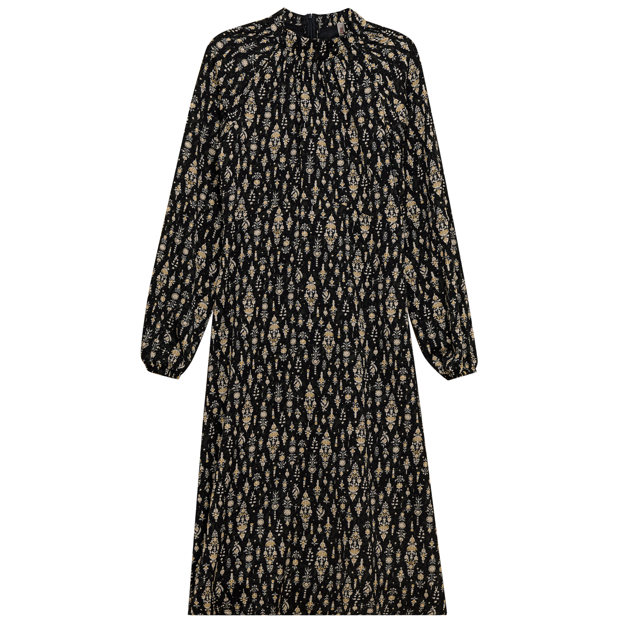 Mock Neck Printed Dress in by Ginger