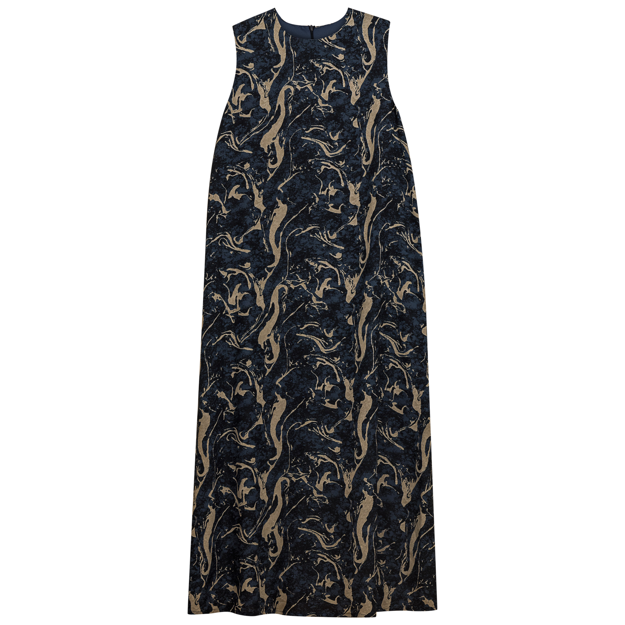 Printed Jumper in Navy Taupe by Mini + Me