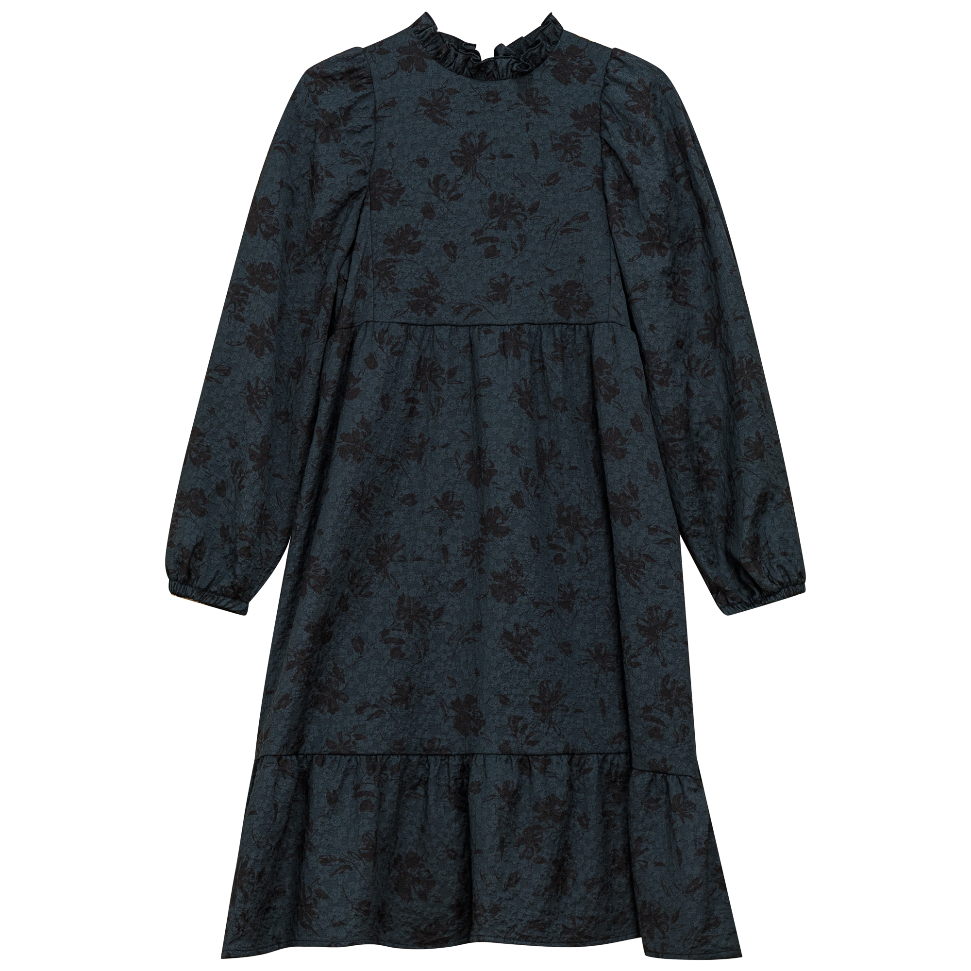 Dress with Ruffle in Navy by Imagine
