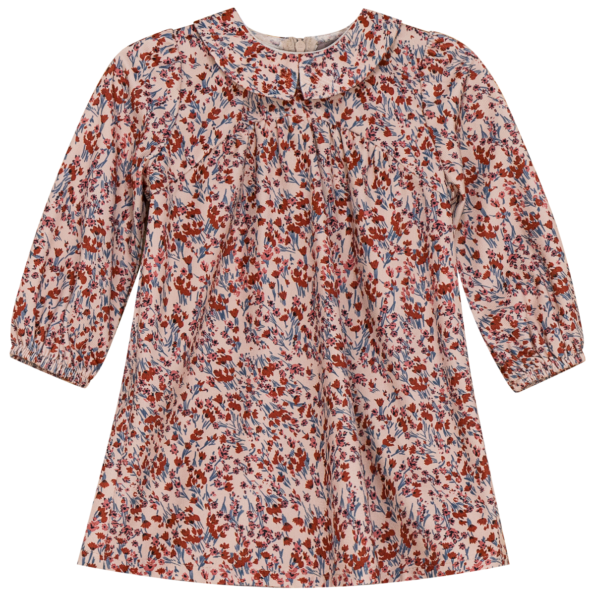 Floral Print Dress with Mesh in Floral Print by Posie & Pistachio