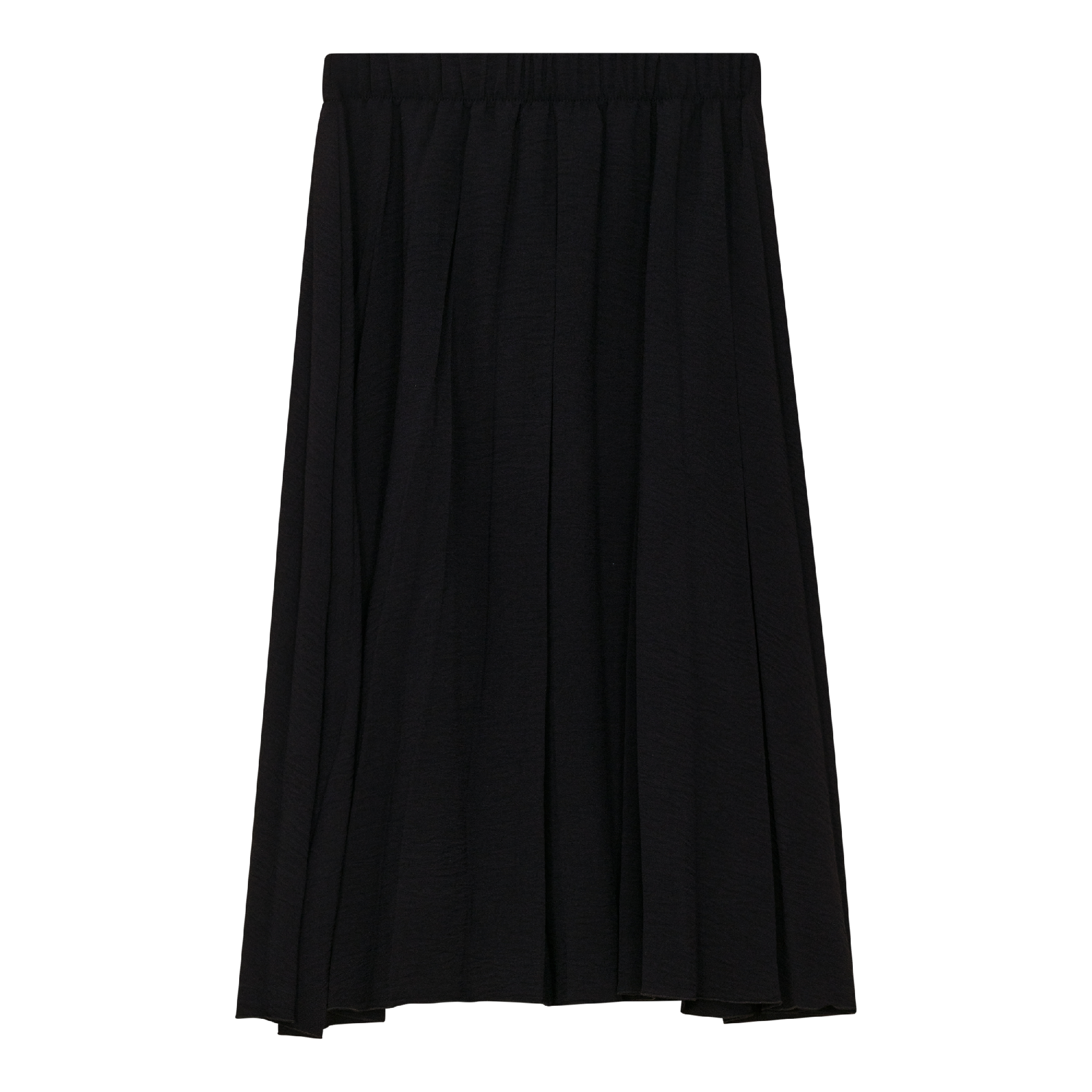 Woven Lollypop Pleated Skirt in Black by Noni