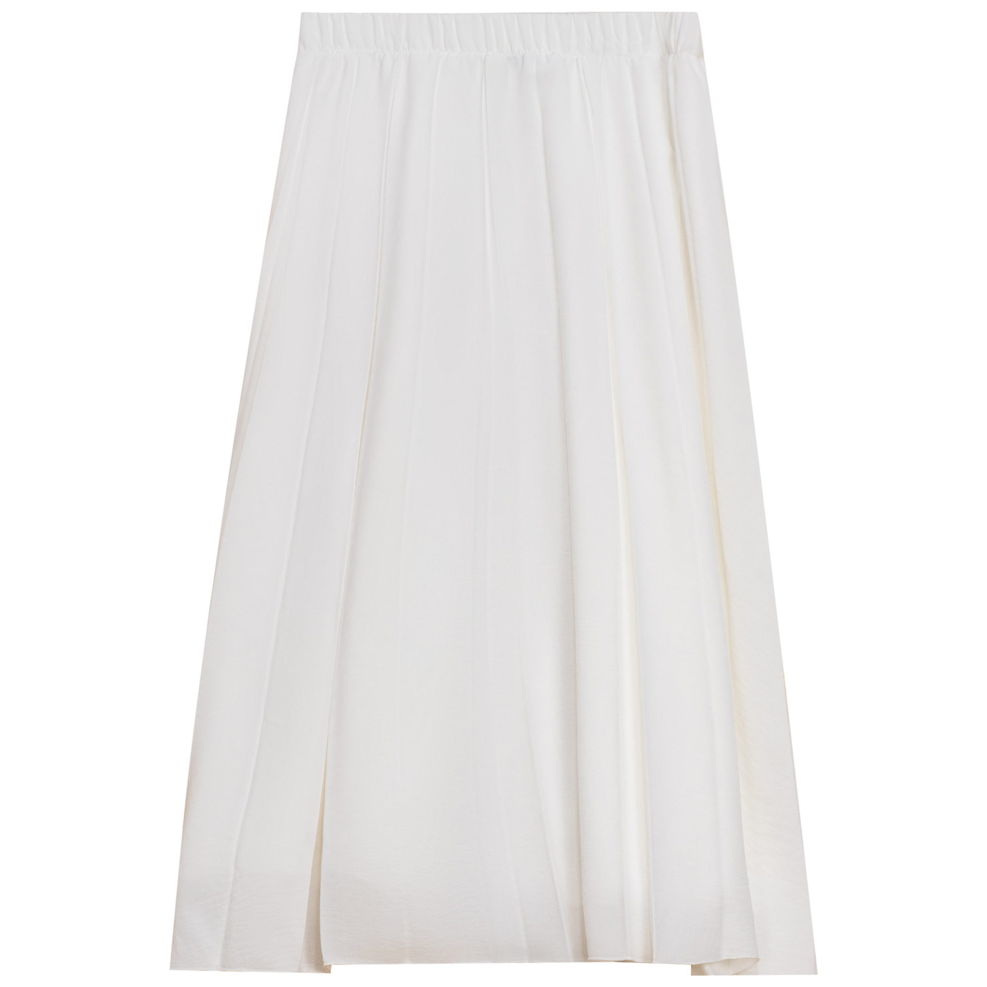 Woven Lollypop Pleated Skirt in Cream by Noni