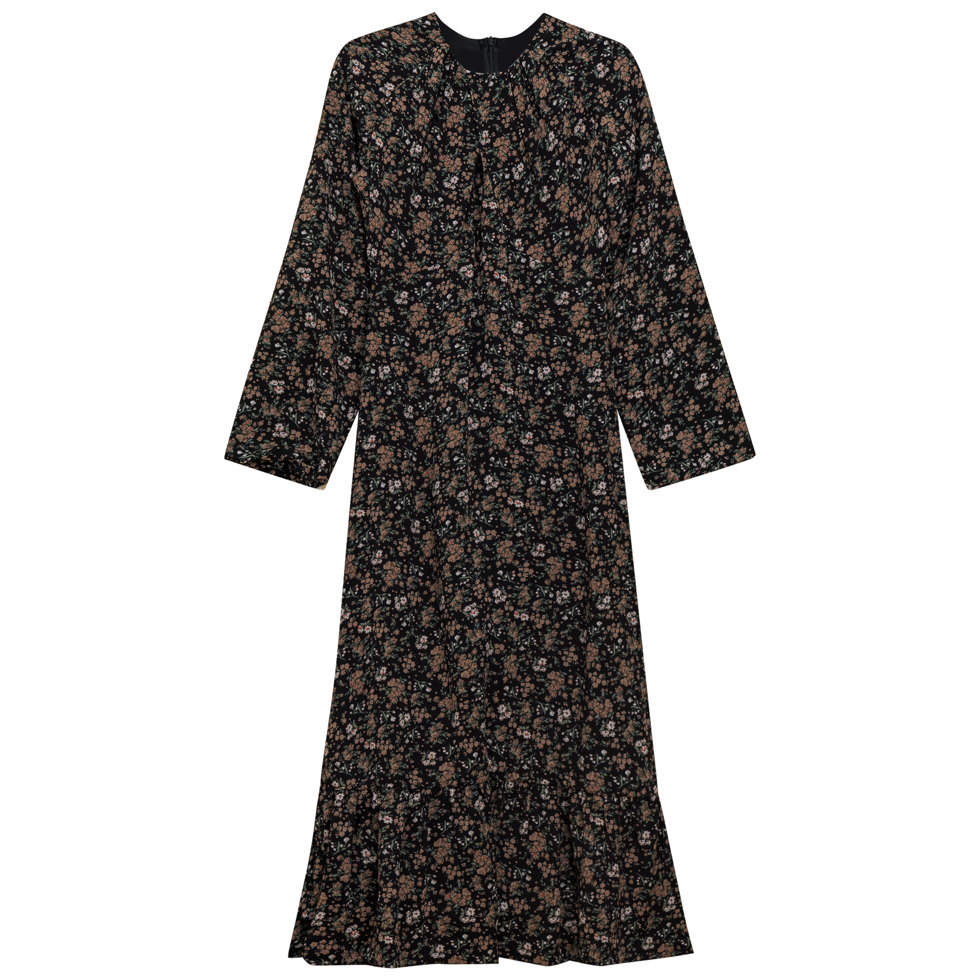 Printed Woven Dress in Black by Noni