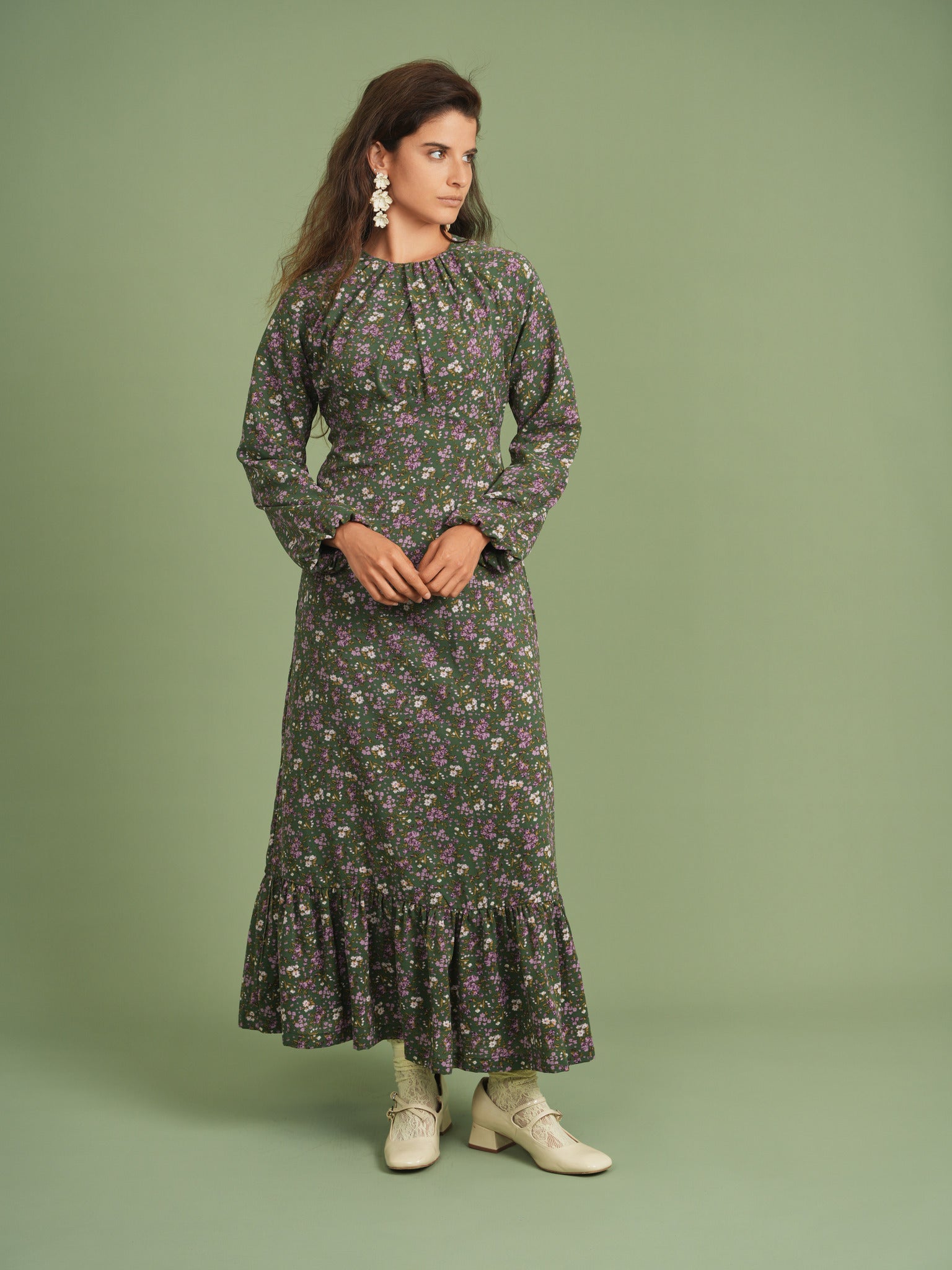 Printed Woven Dress in by Noni