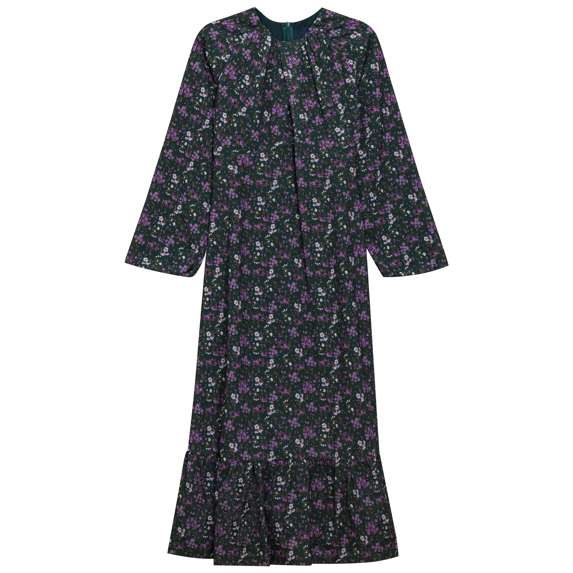 Printed Woven Dress in Green by Noni