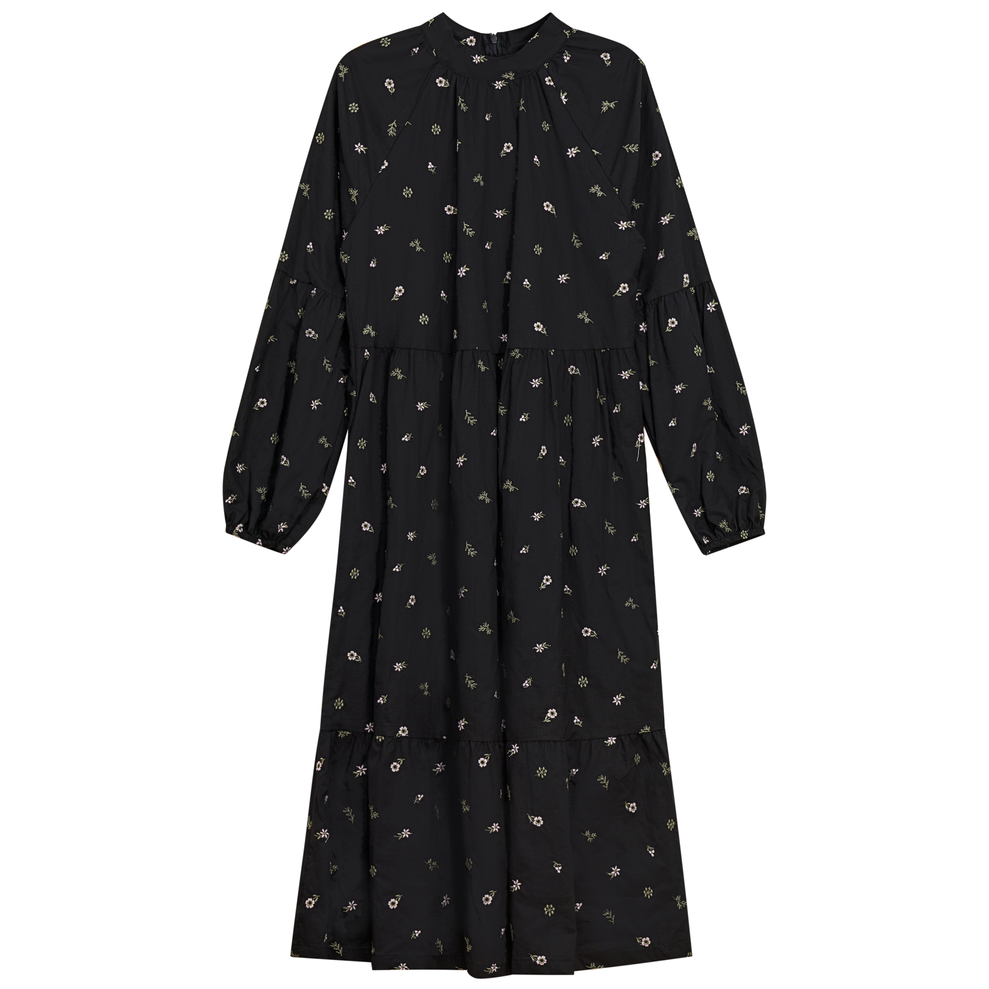 Floral Print Dress in Black Floral by Noni