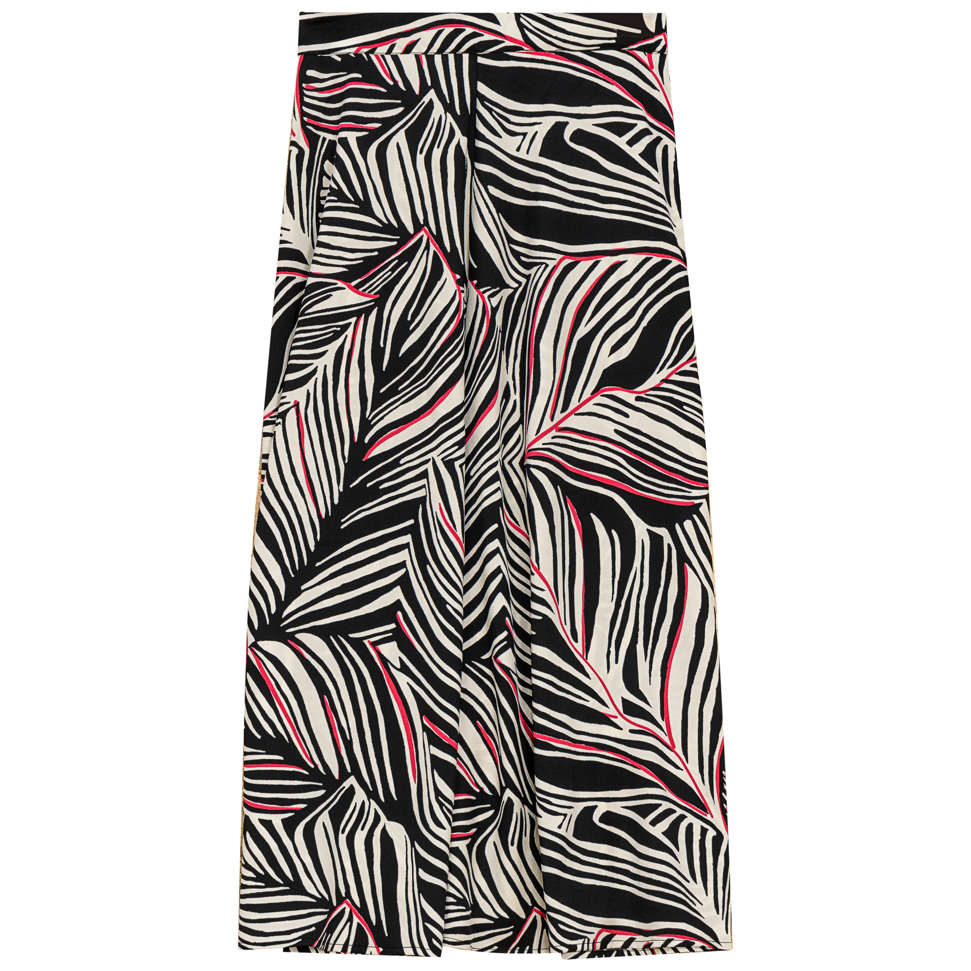 Printed Woven Skirt in Black by Noni