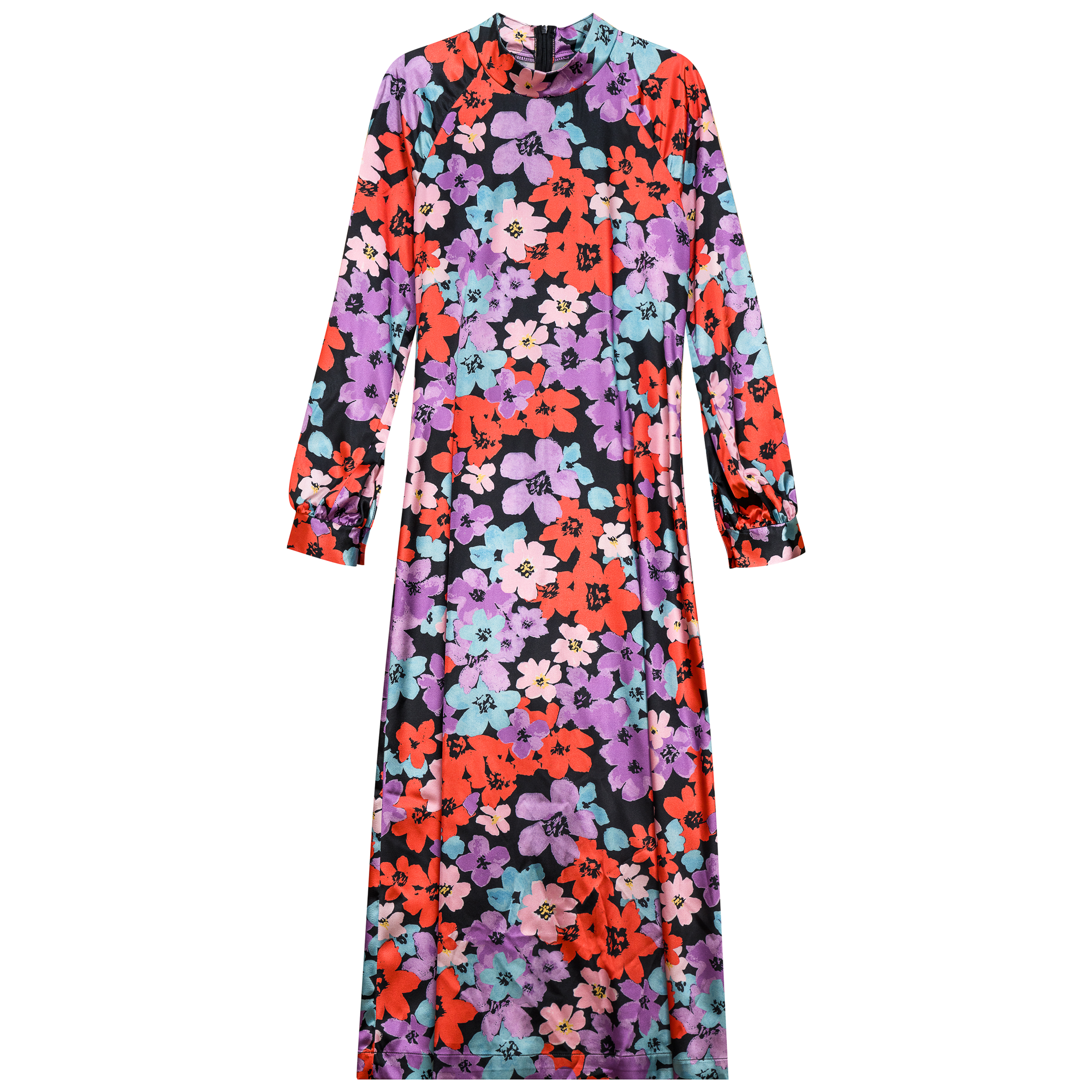 Multi Floral Woven Dress in Multi Floral by Noni