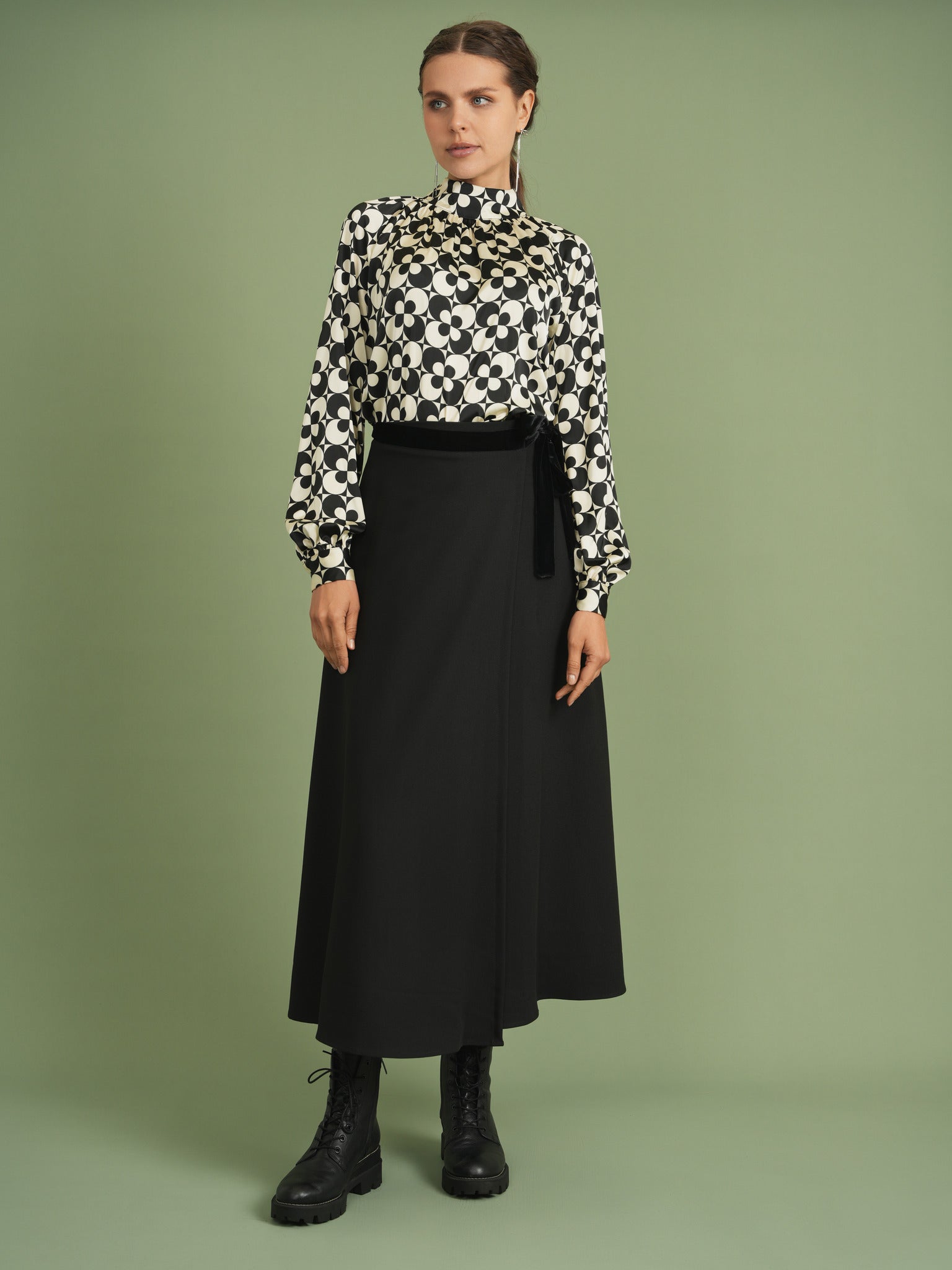 Button Down Top in by Noni