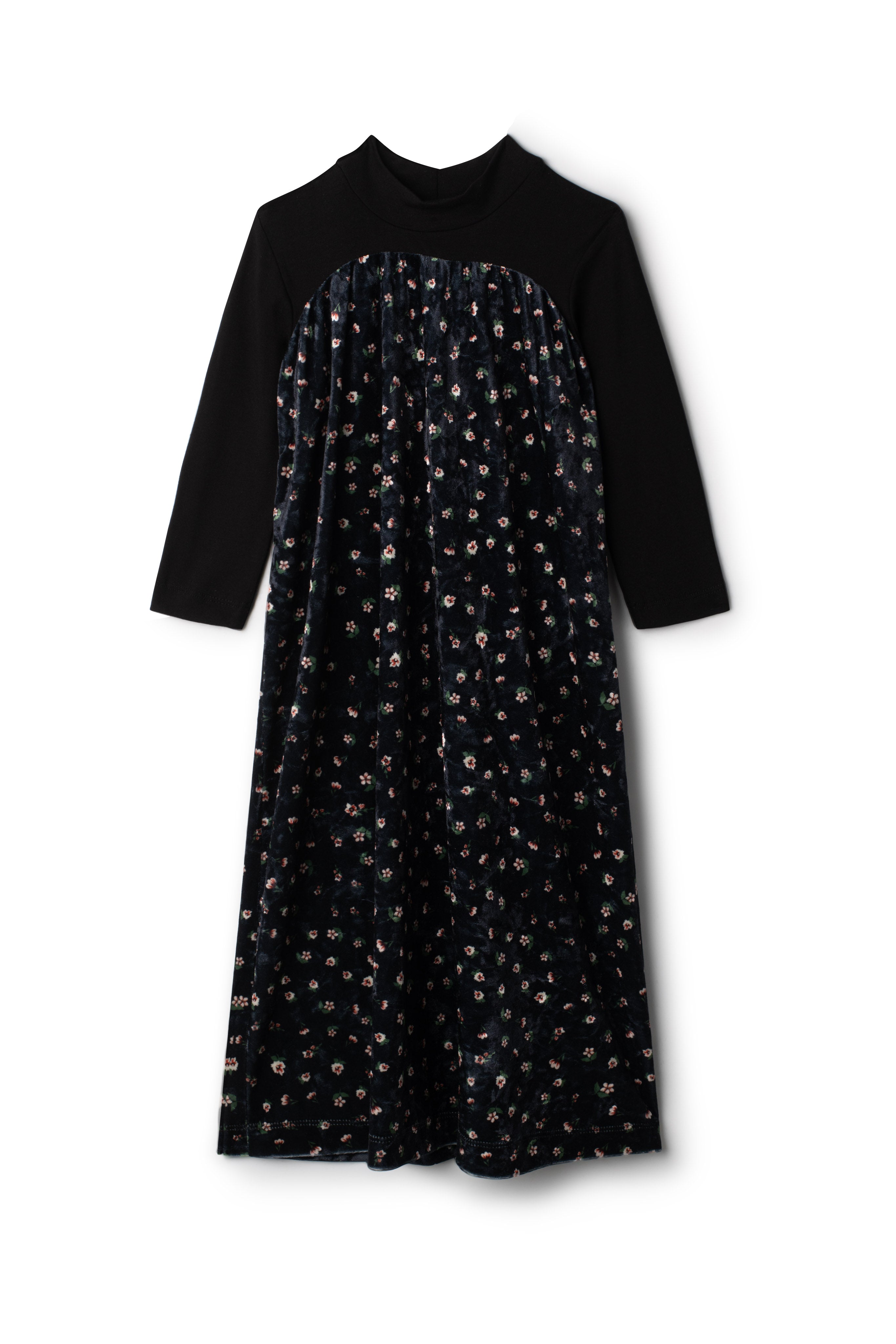 Two Tone Floral Dress in Black Floral by Seal