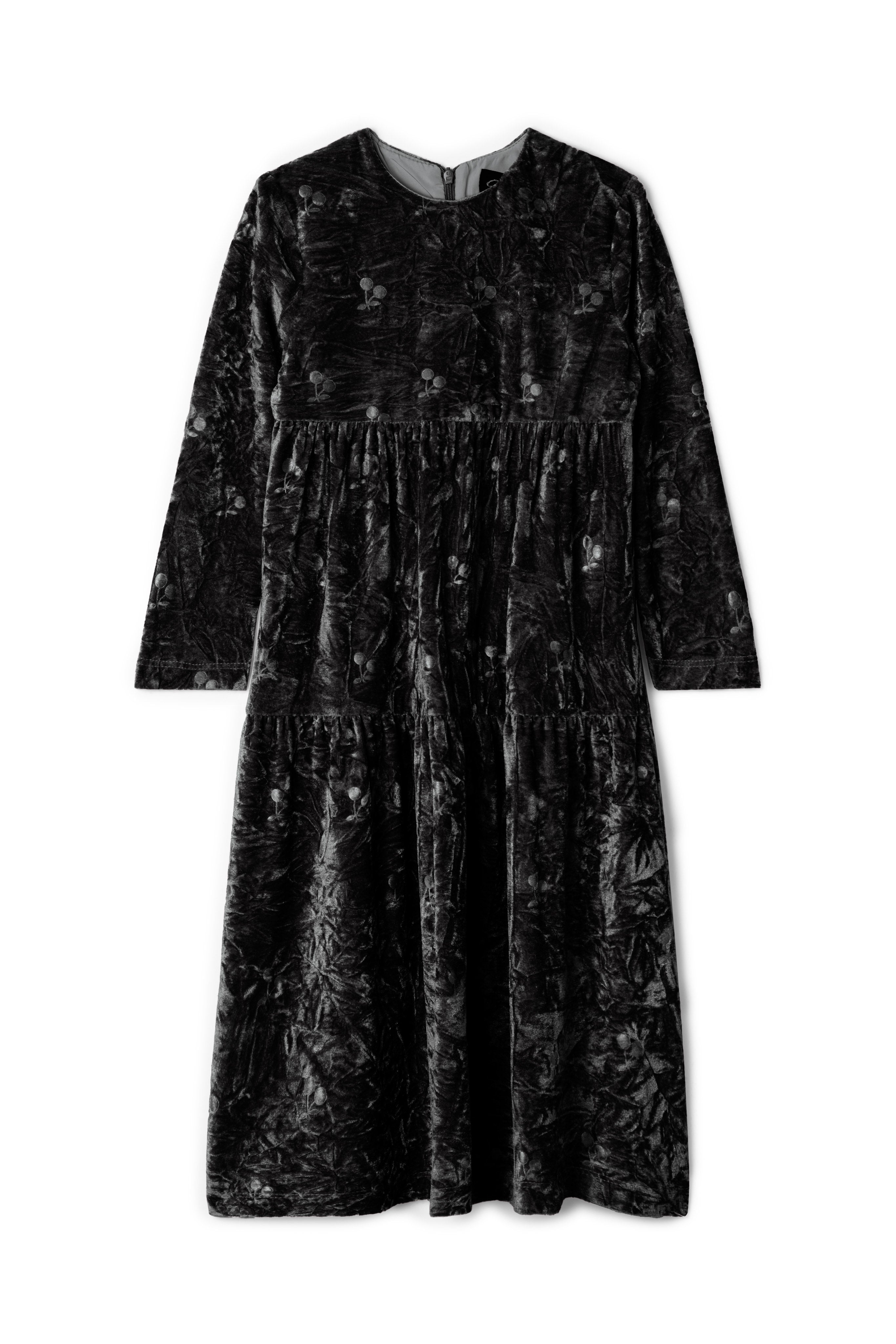 Tiered Printed Robe in Black by Seal