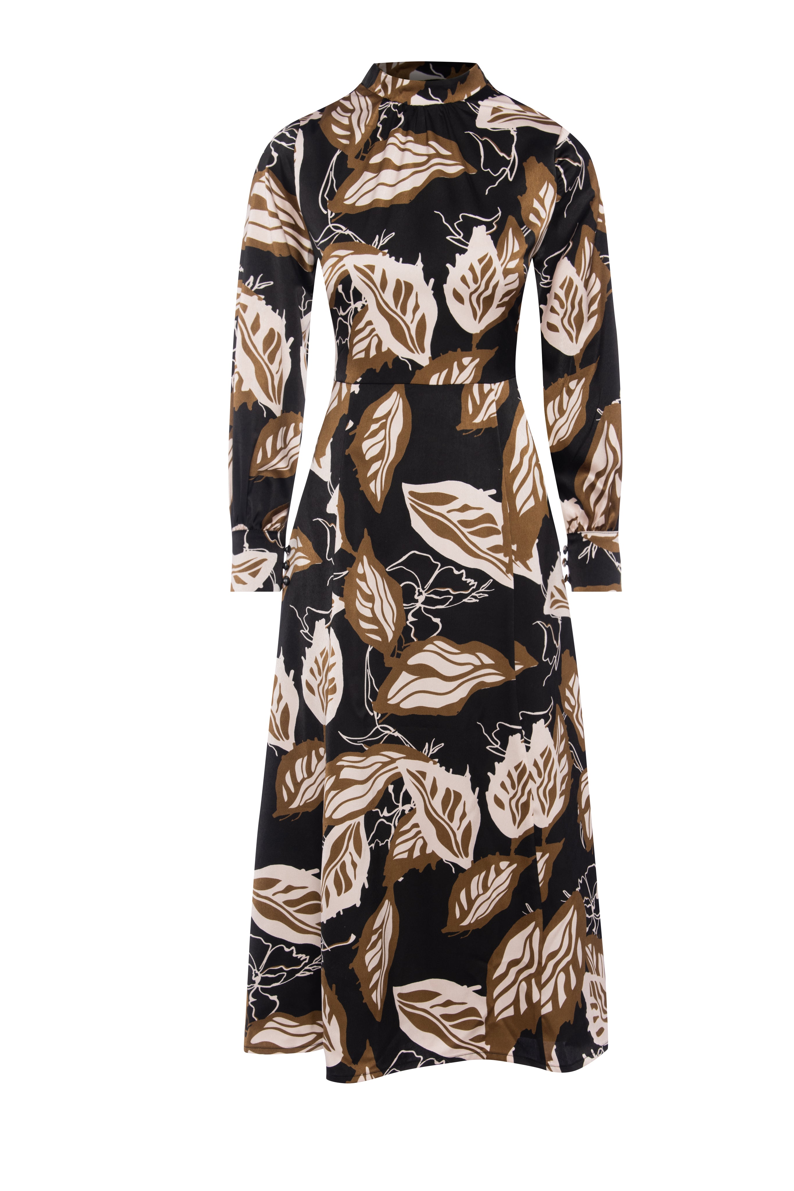 Printed Paneled Dress in by Caitlin